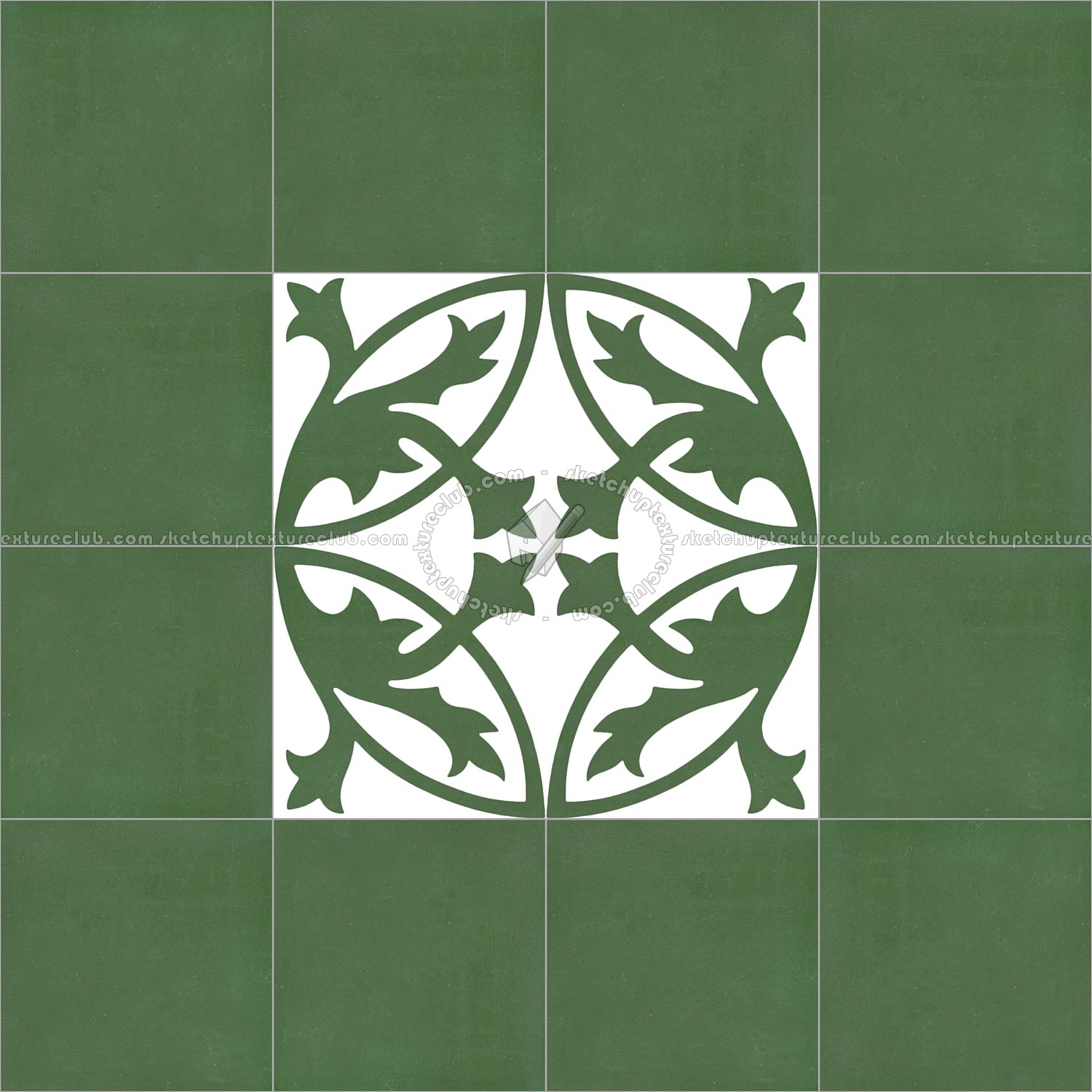 Textures   -   ARCHITECTURE   -   TILES INTERIOR   -   Cement - Encaustic   -   Encaustic  - Traditional encaustic cement ornate tile texture seamless 13543 (seamless)