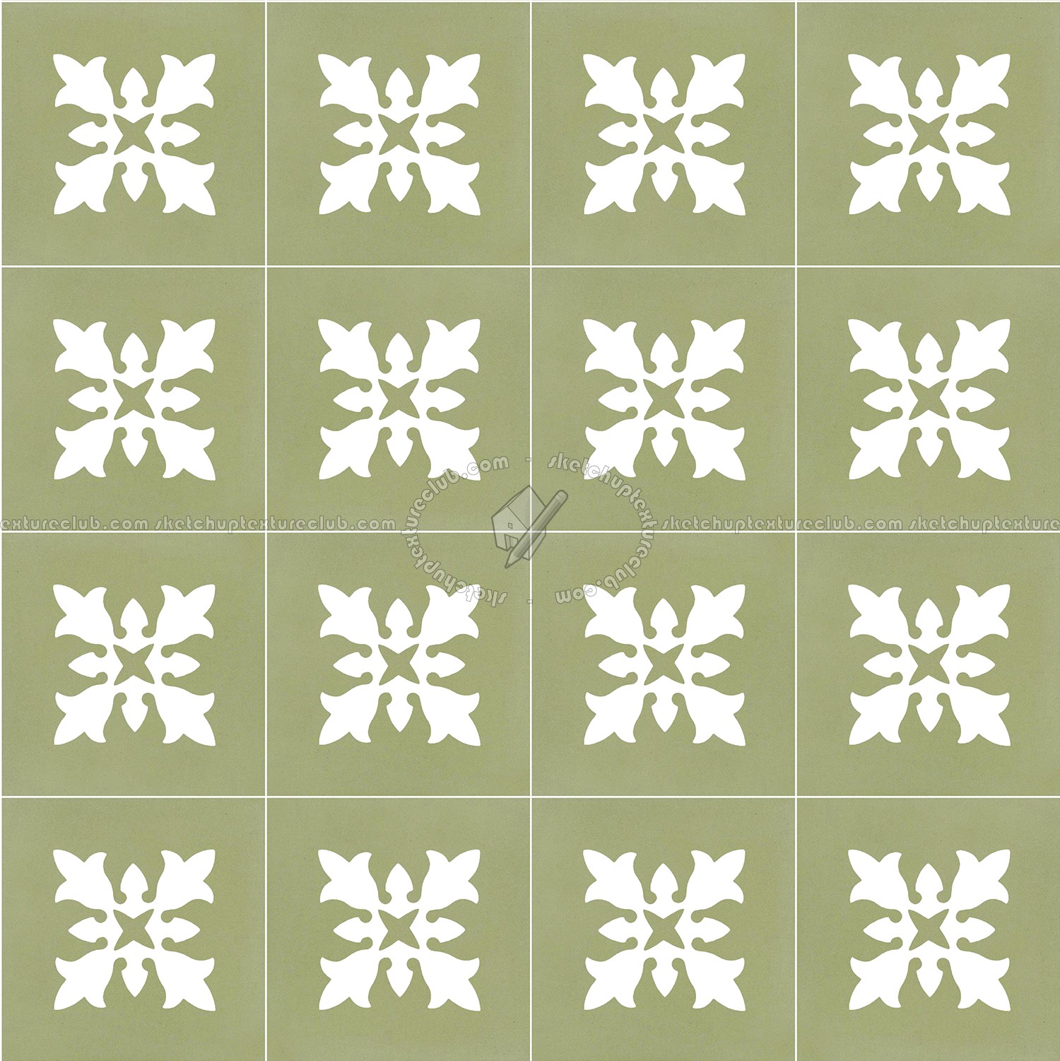 Textures   -   ARCHITECTURE   -   TILES INTERIOR   -   Cement - Encaustic   -   Encaustic  - Traditional encaustic cement ornate tile texture seamless 13545 (seamless)