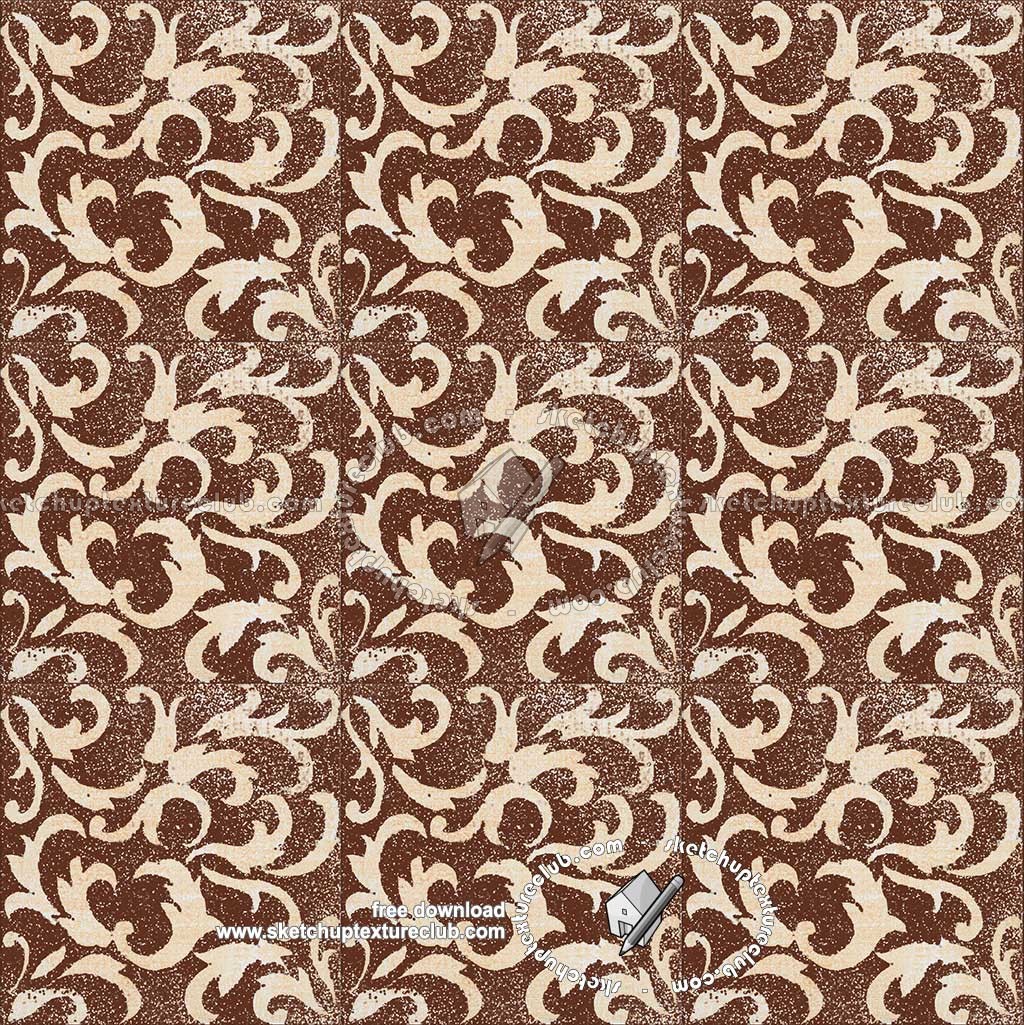 Textures   -   ARCHITECTURE   -   TILES INTERIOR   -   Ornate tiles   -   Mixed patterns  - Ornate ceramic tile texture seamless 20360 (seamless)