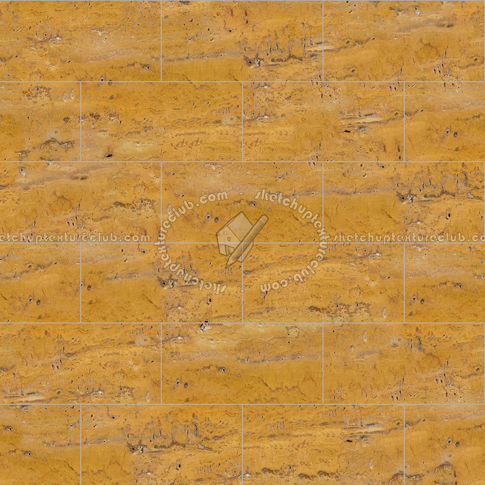 Textures   -   ARCHITECTURE   -   TILES INTERIOR   -   Marble tiles   -   Travertine  - Yellow travertine floor tile texture seamless 14773 (seamless)