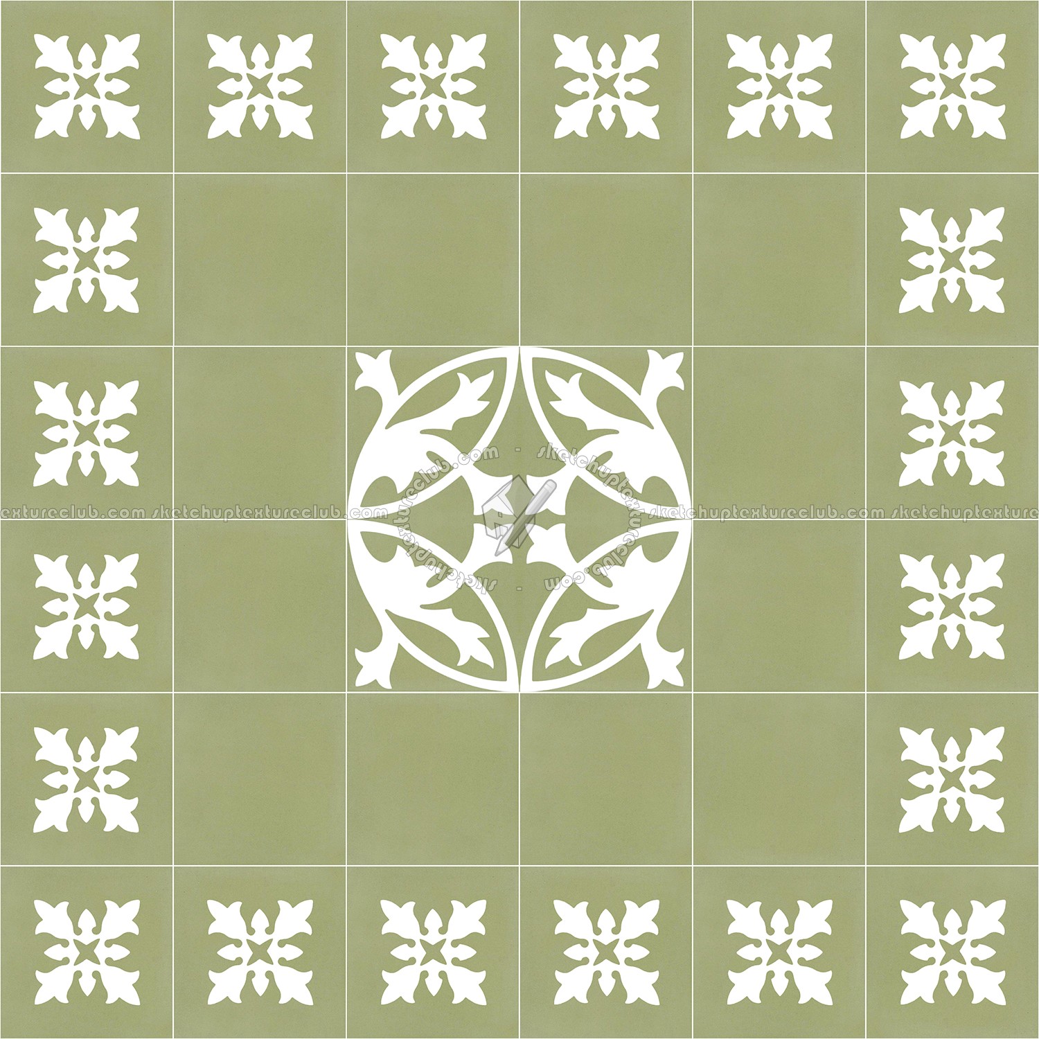 Textures   -   ARCHITECTURE   -   TILES INTERIOR   -   Cement - Encaustic   -   Encaustic  - Traditional encaustic cement ornate tile texture seamless 13552 (seamless)