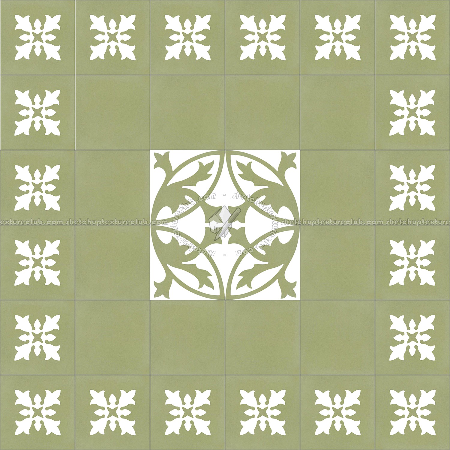 Textures   -   ARCHITECTURE   -   TILES INTERIOR   -   Cement - Encaustic   -   Encaustic  - Traditional encaustic cement ornate tile texture seamless 13553 (seamless)