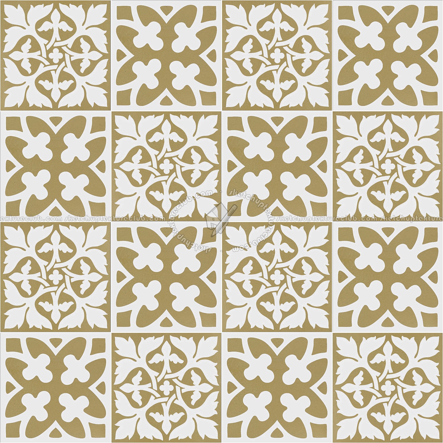 Textures   -   ARCHITECTURE   -   TILES INTERIOR   -   Cement - Encaustic   -   Victorian  - Victorian cement floor tile texture seamless 13772 (seamless)
