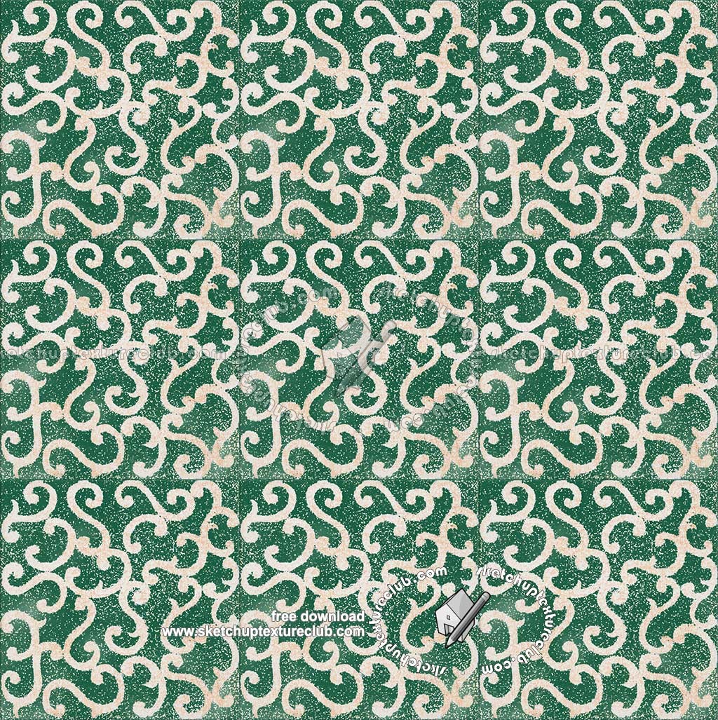 Textures   -   ARCHITECTURE   -   TILES INTERIOR   -   Ornate tiles   -   Mixed patterns  - Ornate ceramic tile texture seamless 20369 (seamless)