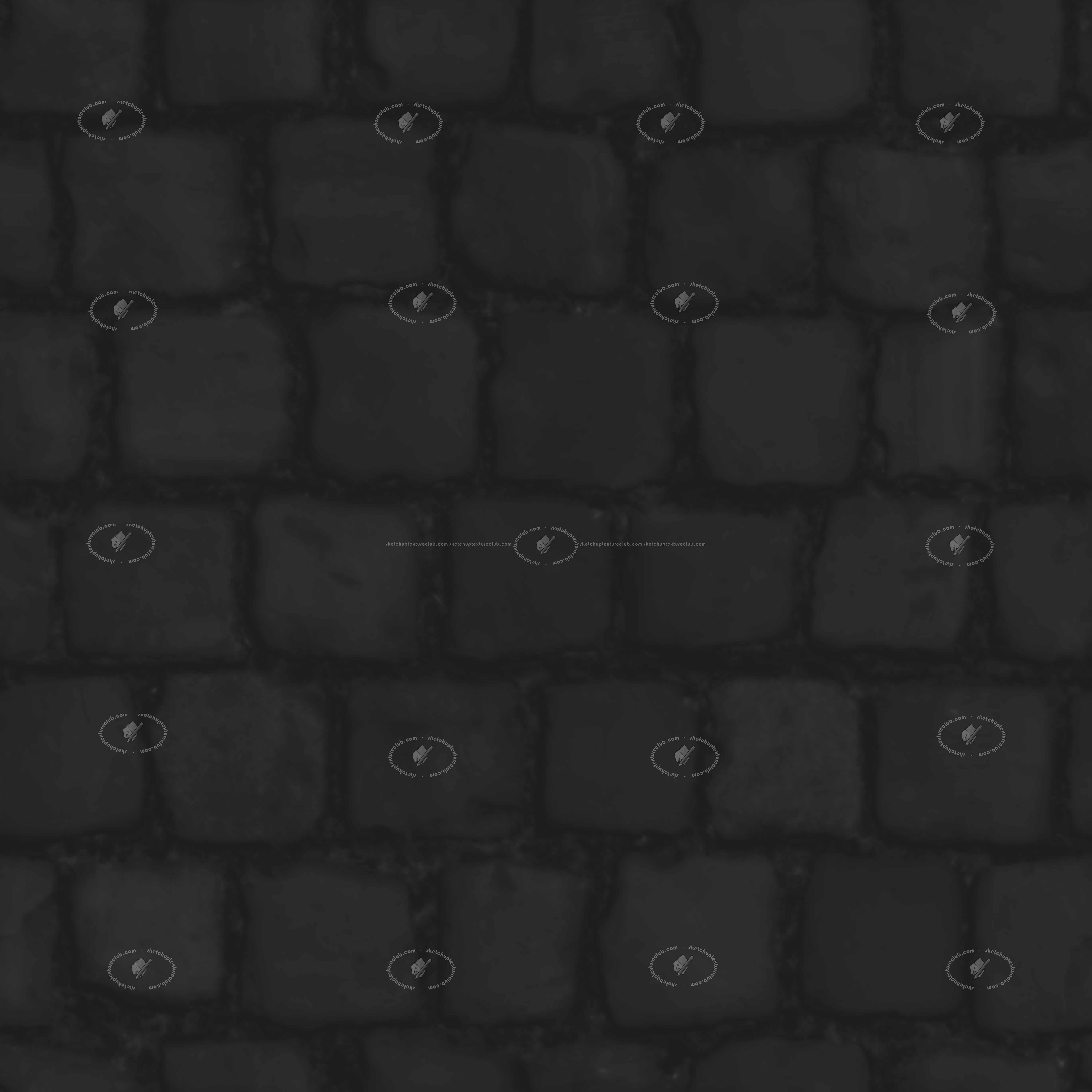 Textures   -   ARCHITECTURE   -   ROADS   -   Paving streets   -   Cobblestone  - Street paving cobblestone texture seamless 21265 - Specular