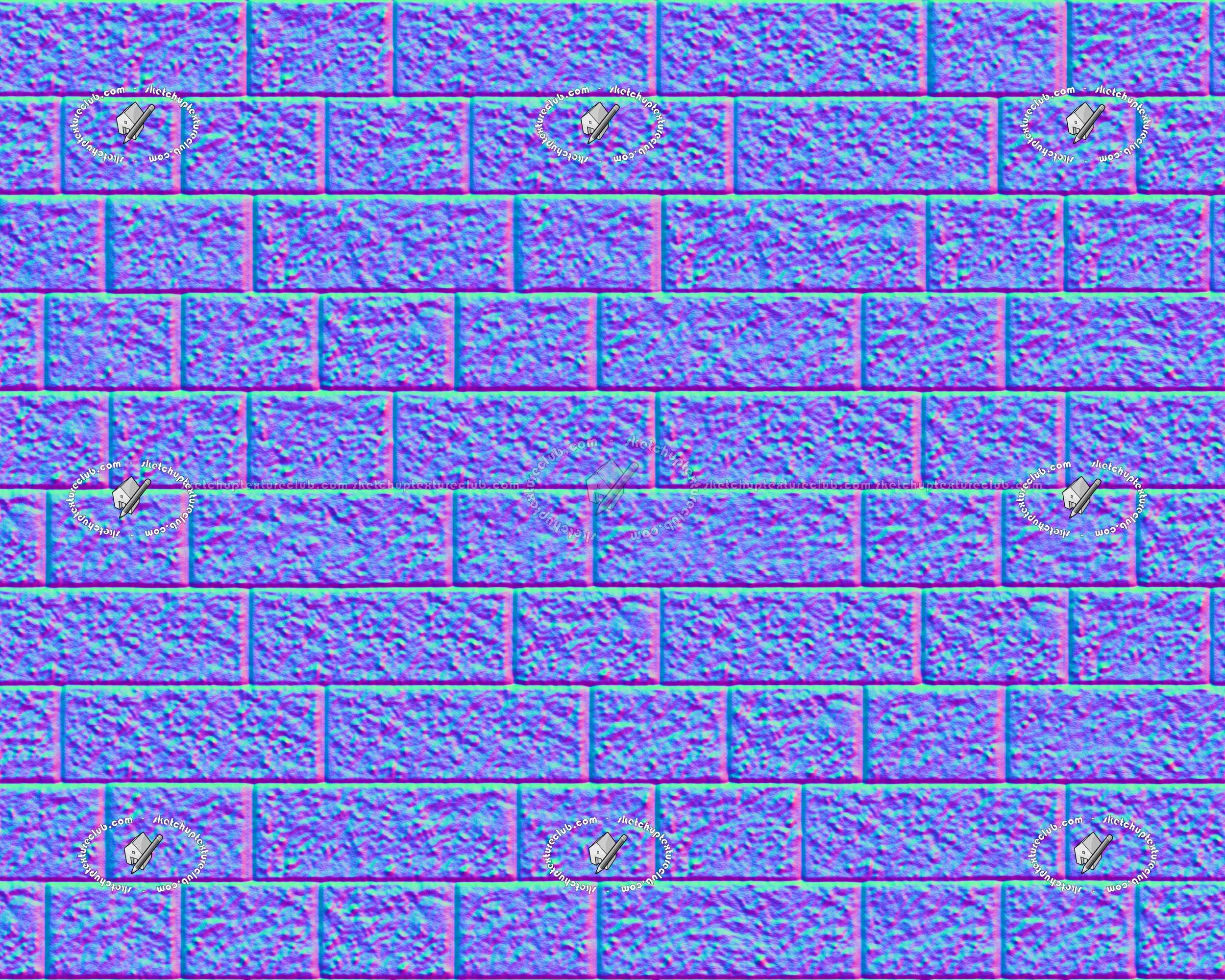Textures   -   ARCHITECTURE   -   STONES WALLS   -   Stone blocks  - Retaining wall stone blocks texture seamless 21211 - Normal