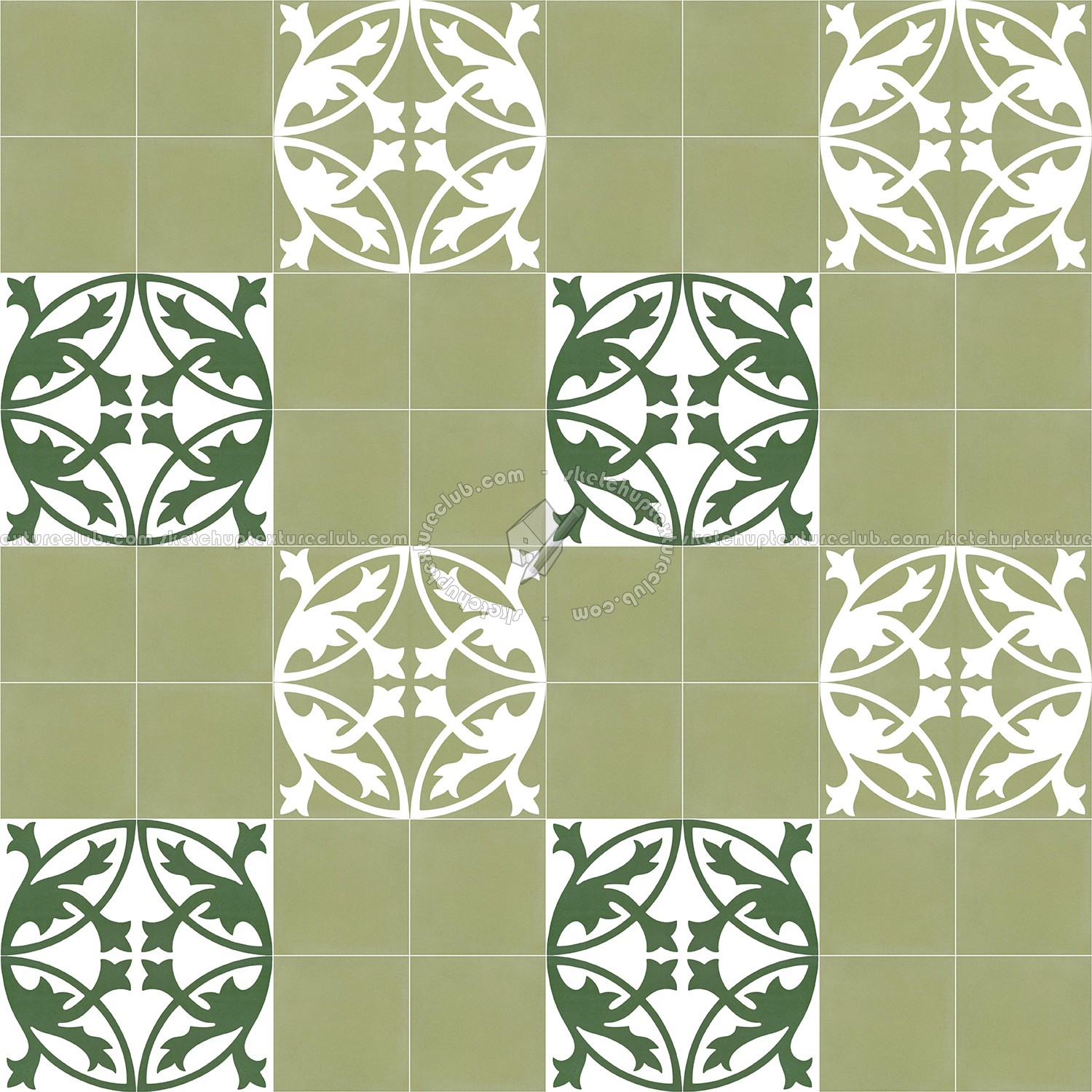 Textures   -   ARCHITECTURE   -   TILES INTERIOR   -   Cement - Encaustic   -   Encaustic  - Traditional encaustic cement ornate tile texture seamless 13559 (seamless)
