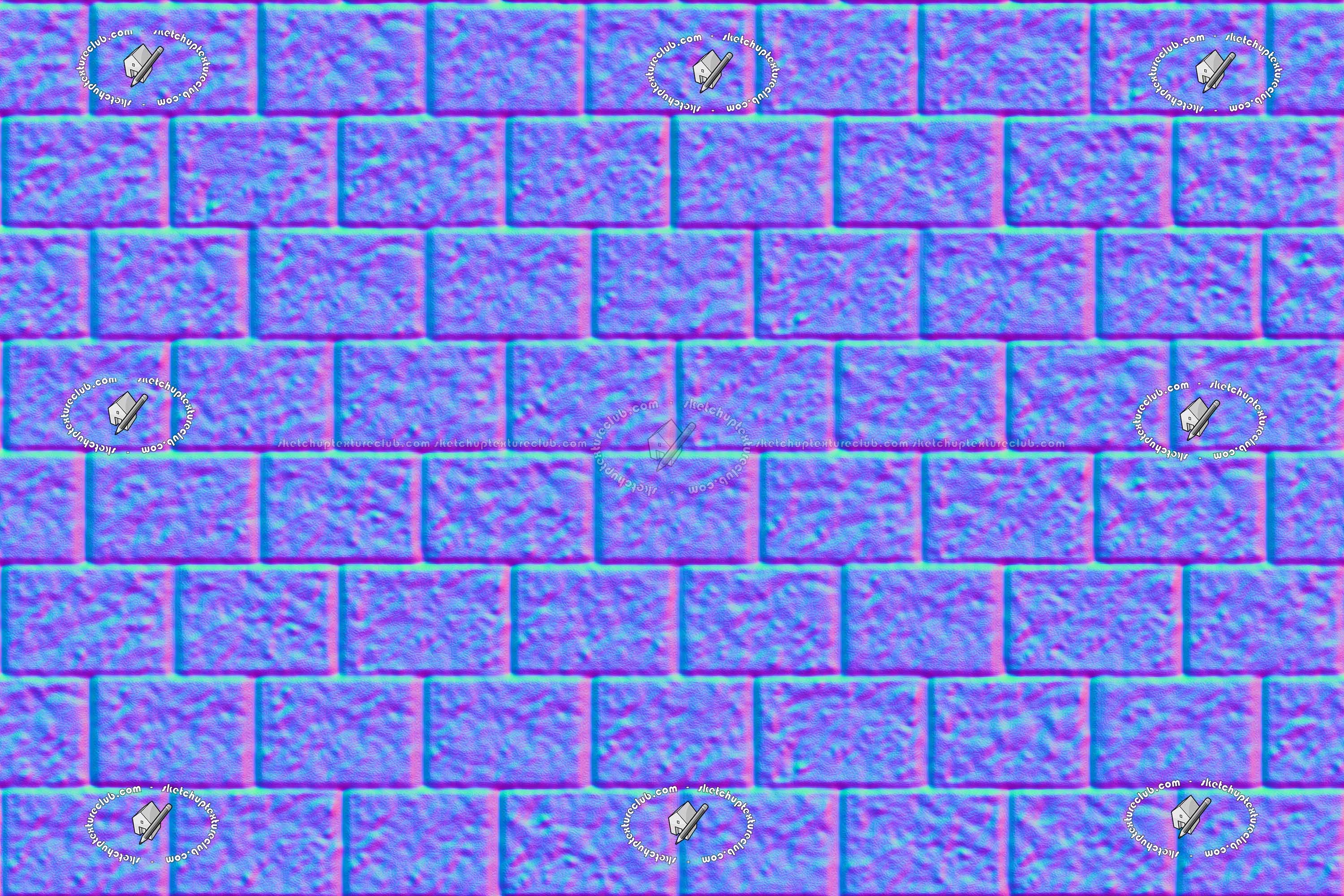 Textures   -   ARCHITECTURE   -   STONES WALLS   -   Stone blocks  - Retaining wall stone blocks texture seamless 21213 - Normal