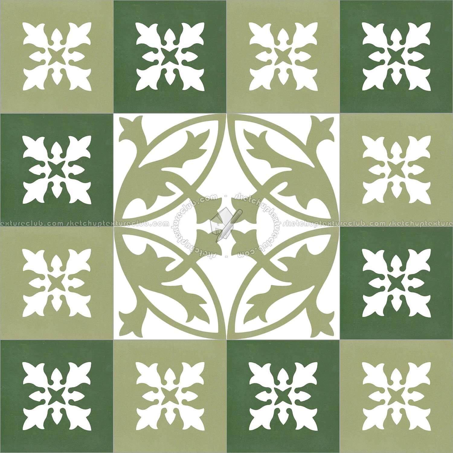 Textures   -   ARCHITECTURE   -   TILES INTERIOR   -   Cement - Encaustic   -   Encaustic  - Traditional encaustic cement ornate tile texture seamless 13560 (seamless)