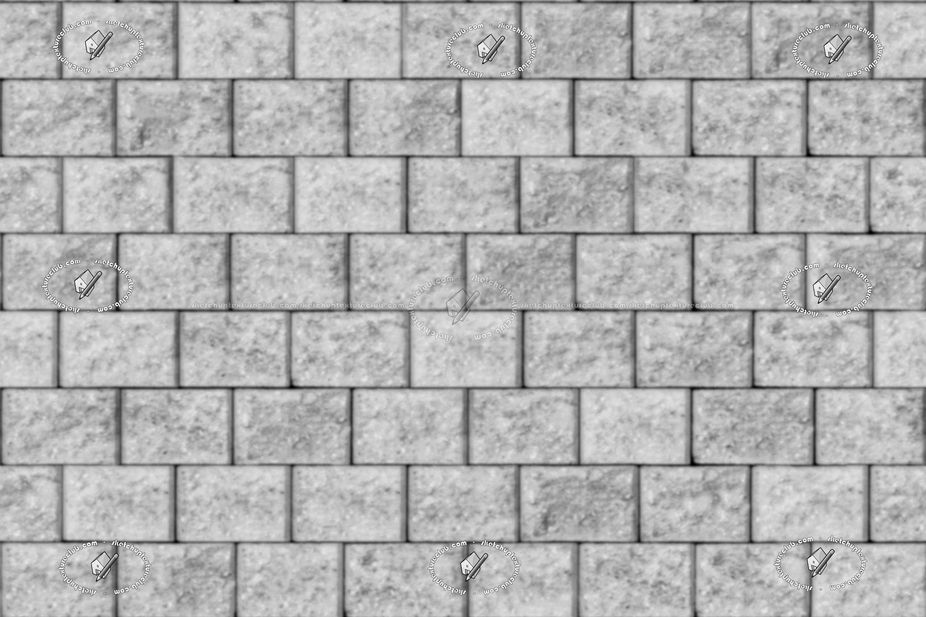 Textures   -   ARCHITECTURE   -   STONES WALLS   -   Stone blocks  - Retaining wall stone blocks texture seamless 21214 - Displacement