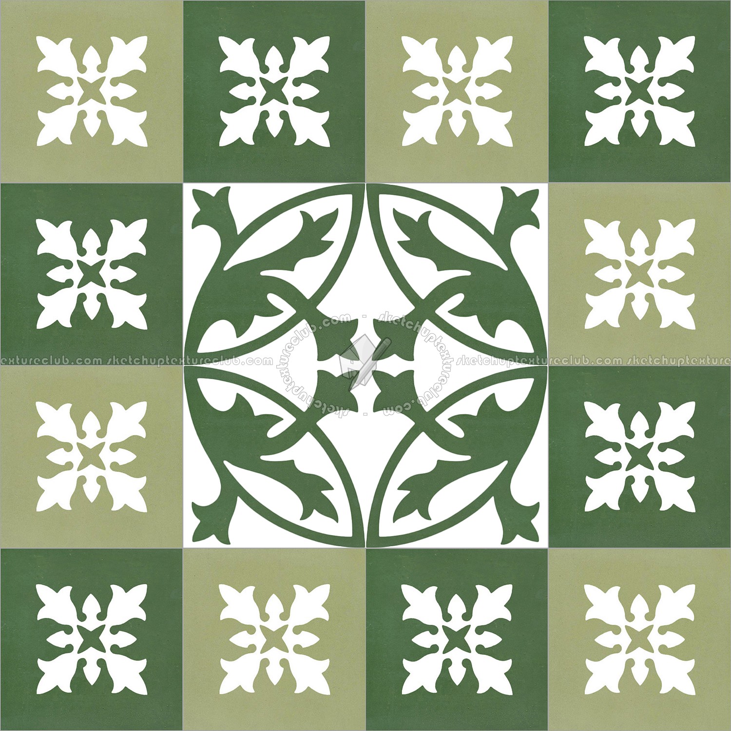 Textures   -   ARCHITECTURE   -   TILES INTERIOR   -   Cement - Encaustic   -   Encaustic  - Traditional encaustic cement ornate tile texture seamless 13561 (seamless)