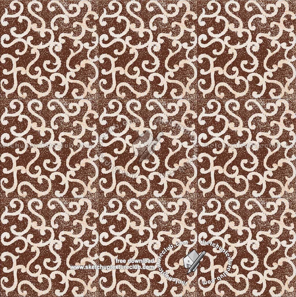 Textures   -   ARCHITECTURE   -   TILES INTERIOR   -   Ornate tiles   -   Mixed patterns  - Ornate ceramic tile texture seamless 20377 (seamless)