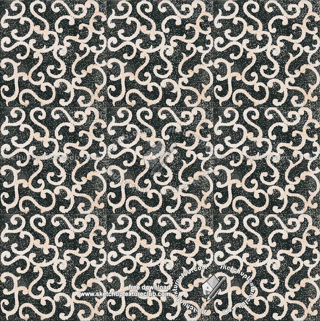 Textures   -   ARCHITECTURE   -   TILES INTERIOR   -   Ornate tiles   -   Mixed patterns  - Ornate ceramic tile texture seamless 20381 (seamless)
