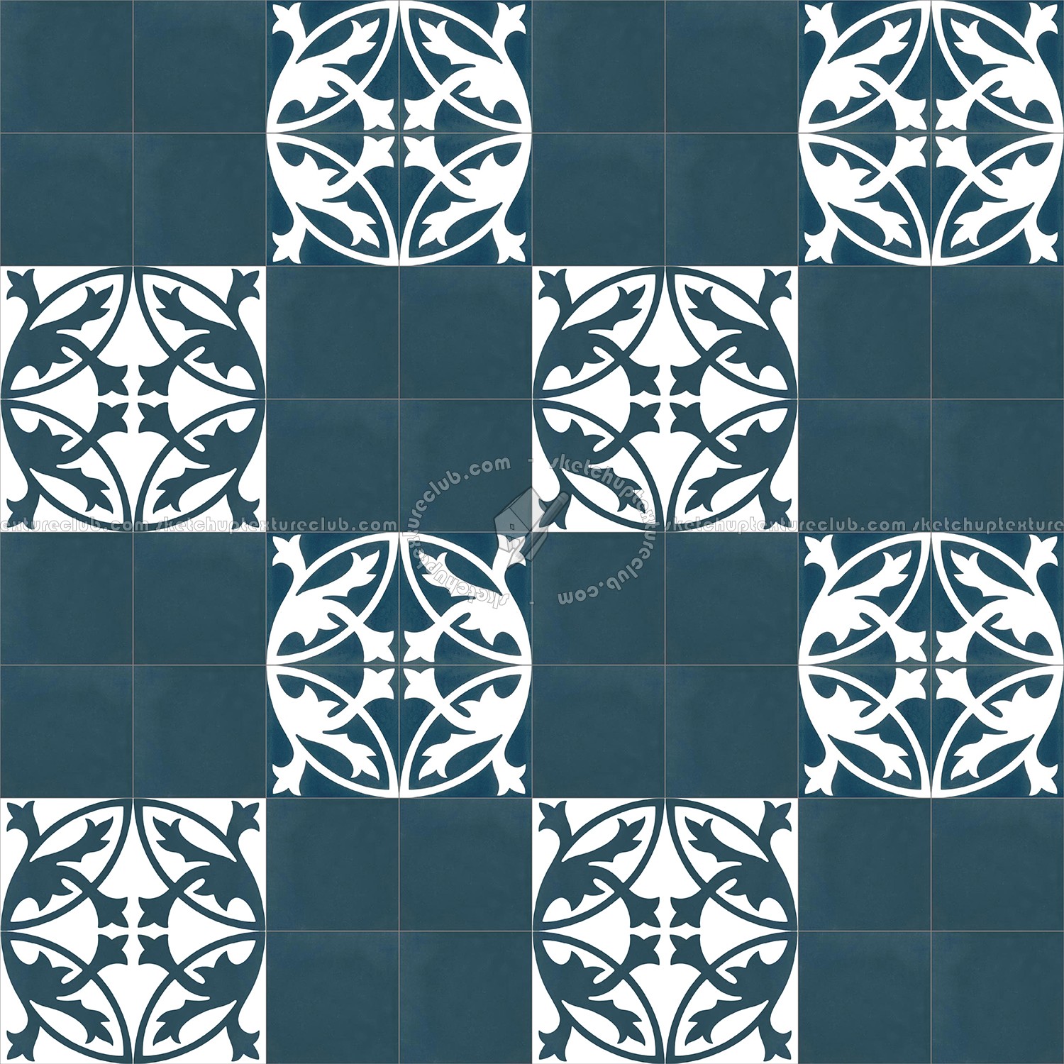 Textures   -   ARCHITECTURE   -   TILES INTERIOR   -   Cement - Encaustic   -   Encaustic  - Traditional encaustic cement ornate tile texture seamless 13568 (seamless)