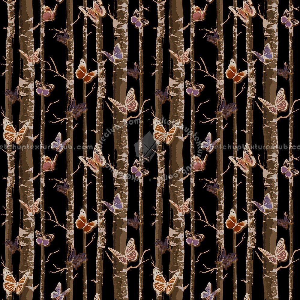 Textures   -   MATERIALS   -   WALLPAPER   -   various patterns  - Trees background wallpaper texture seamless 12251 (seamless)