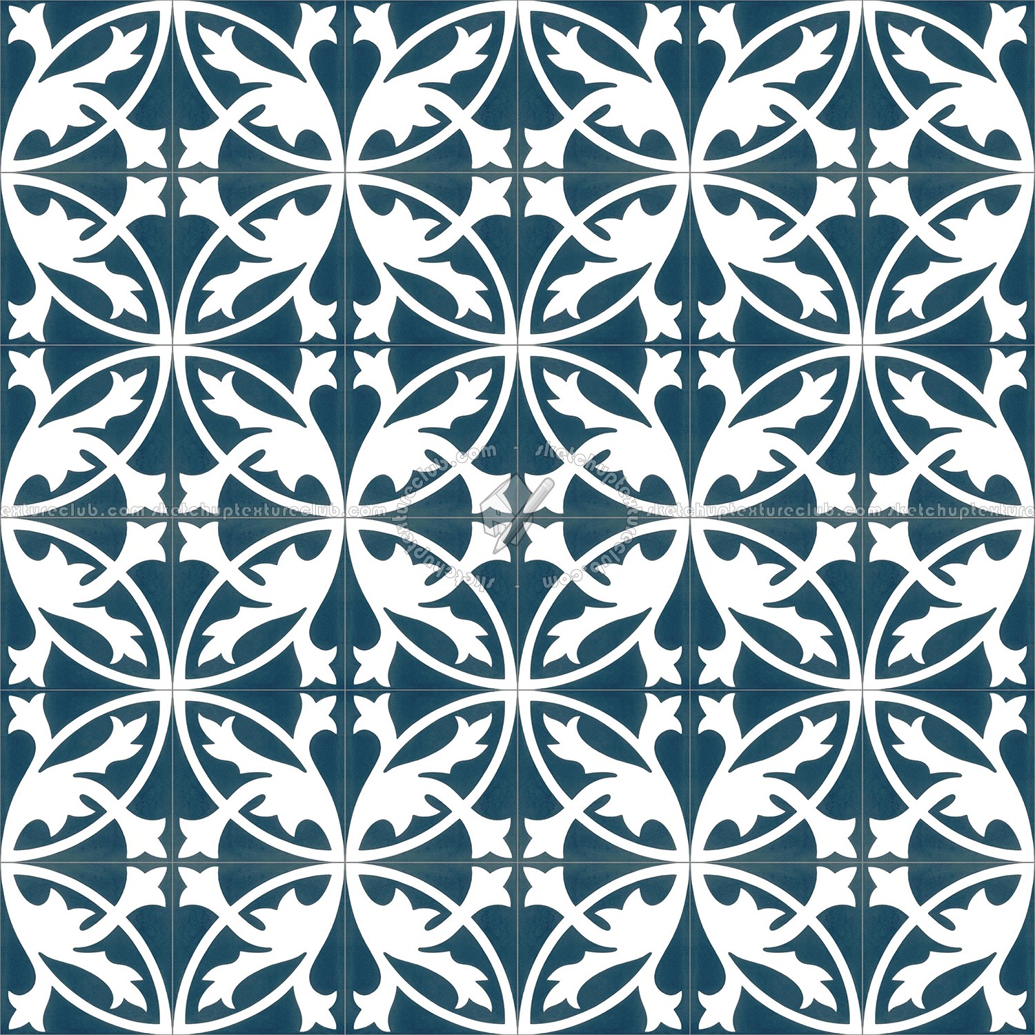Textures   -   ARCHITECTURE   -   TILES INTERIOR   -   Cement - Encaustic   -   Encaustic  - Traditional encaustic cement ornate tile texture seamless 13569 (seamless)