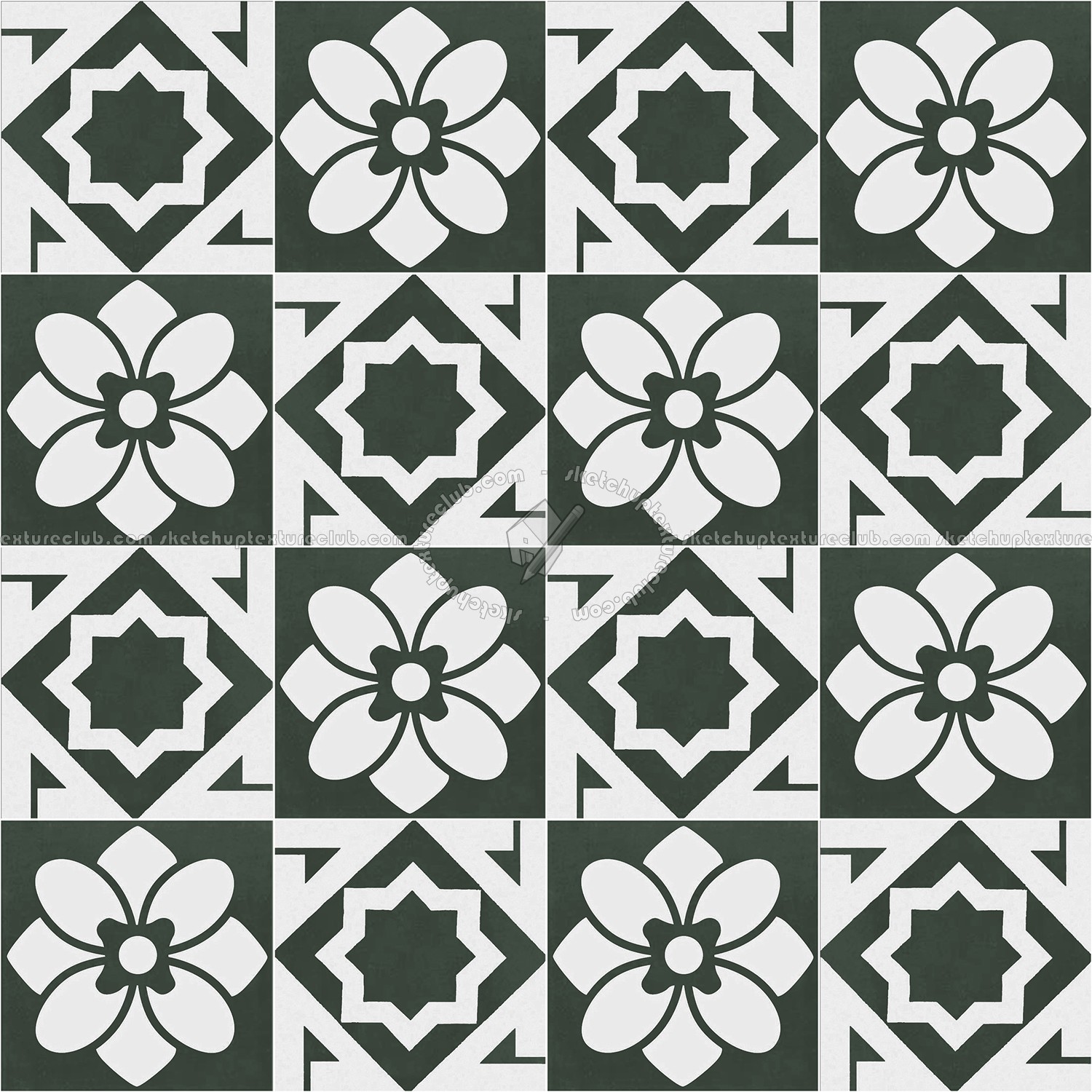 Textures   -   ARCHITECTURE   -   TILES INTERIOR   -   Cement - Encaustic   -   Victorian  - Victorian cement floor tile texture seamless 13789 (seamless)