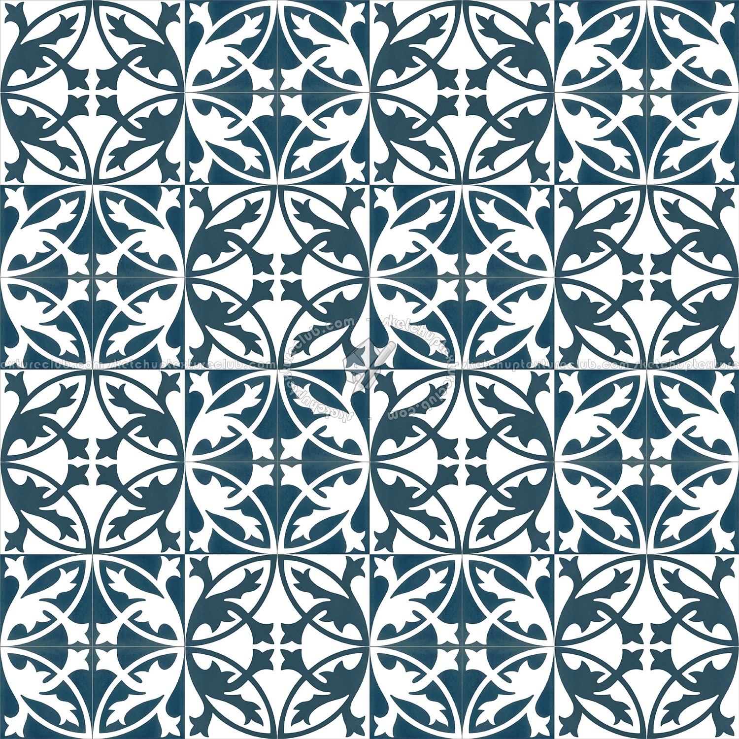 Textures   -   ARCHITECTURE   -   TILES INTERIOR   -   Cement - Encaustic   -   Encaustic  - Traditional encaustic cement ornate tile texture seamless 13571 (seamless)