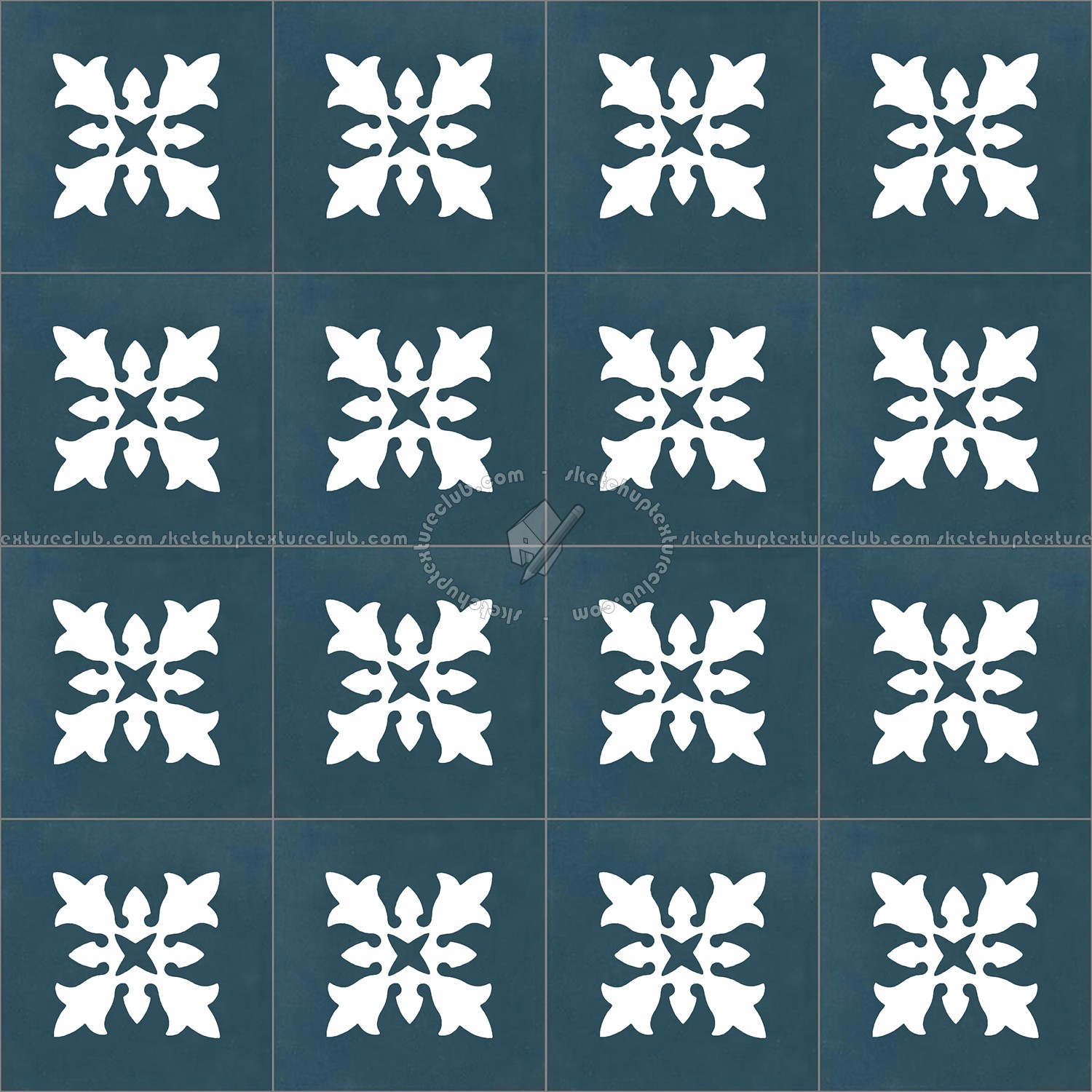 Textures   -   ARCHITECTURE   -   TILES INTERIOR   -   Cement - Encaustic   -   Encaustic  - Traditional encaustic cement ornate tile texture seamless 13572 (seamless)