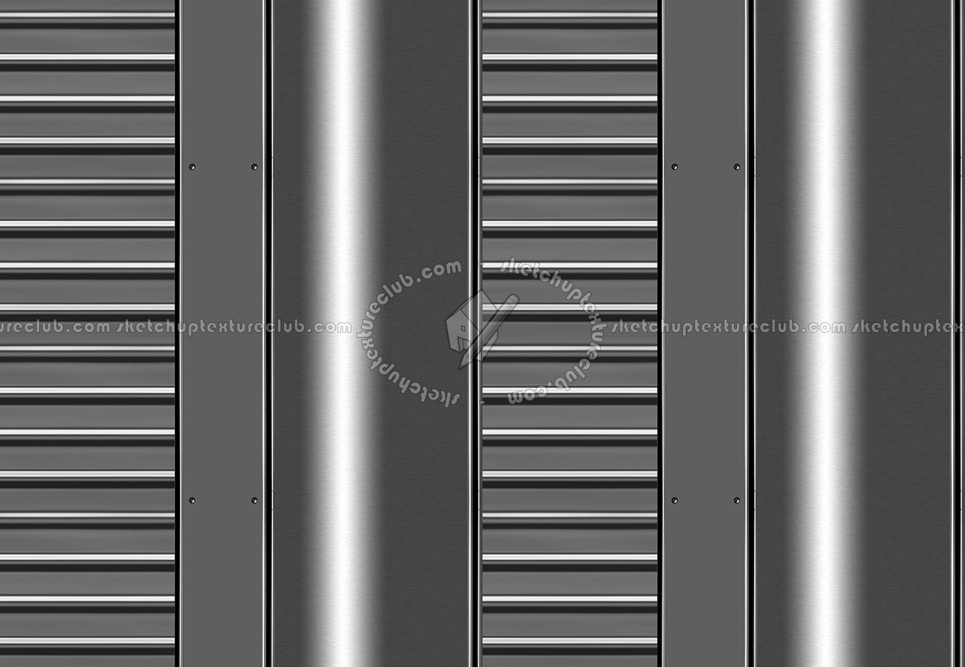 Textures   -   MATERIALS   -   METALS   -   Facades claddings  - Stainless metal facade cladding texture seamless 10237 (seamless)