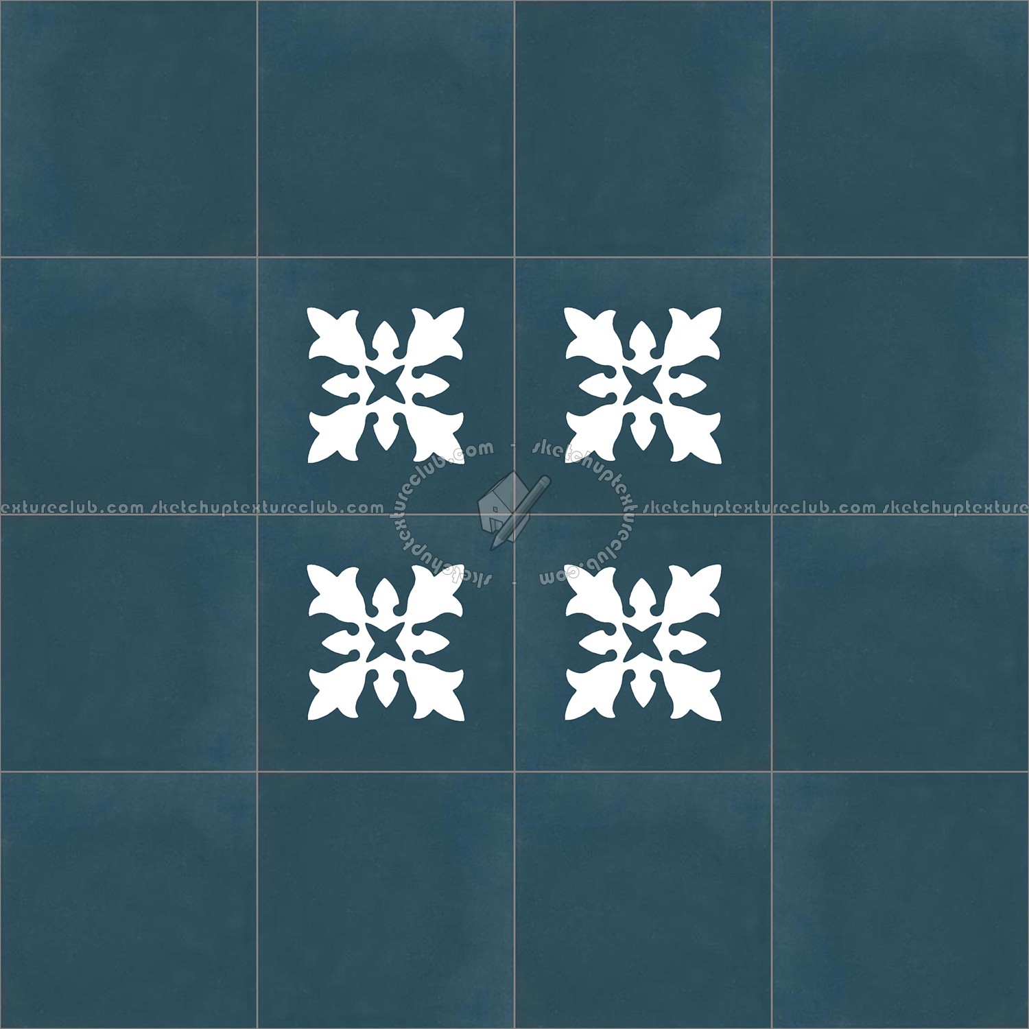 Textures   -   ARCHITECTURE   -   TILES INTERIOR   -   Cement - Encaustic   -   Encaustic  - Traditional encaustic cement ornate tile texture seamless 13573 (seamless)