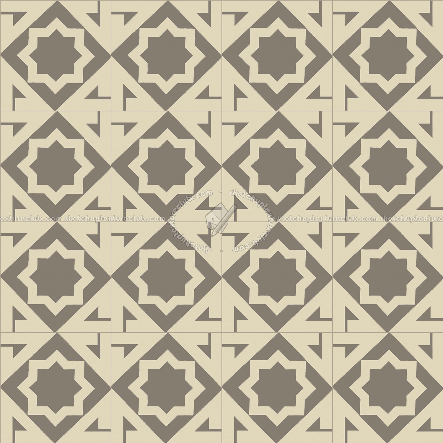 Textures   -   ARCHITECTURE   -   TILES INTERIOR   -   Cement - Encaustic   -   Victorian  - Victorian cement floor tile texture seamless 13792 (seamless)