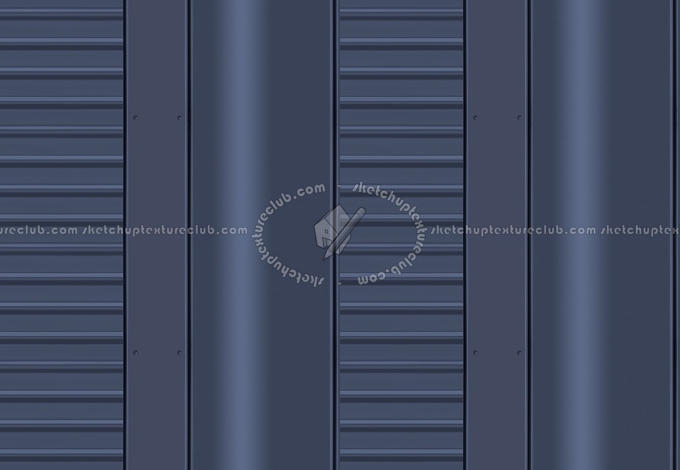 Textures   -   MATERIALS   -   METALS   -   Facades claddings  - Blue metal facade cladding texture seamless 10239 (seamless)