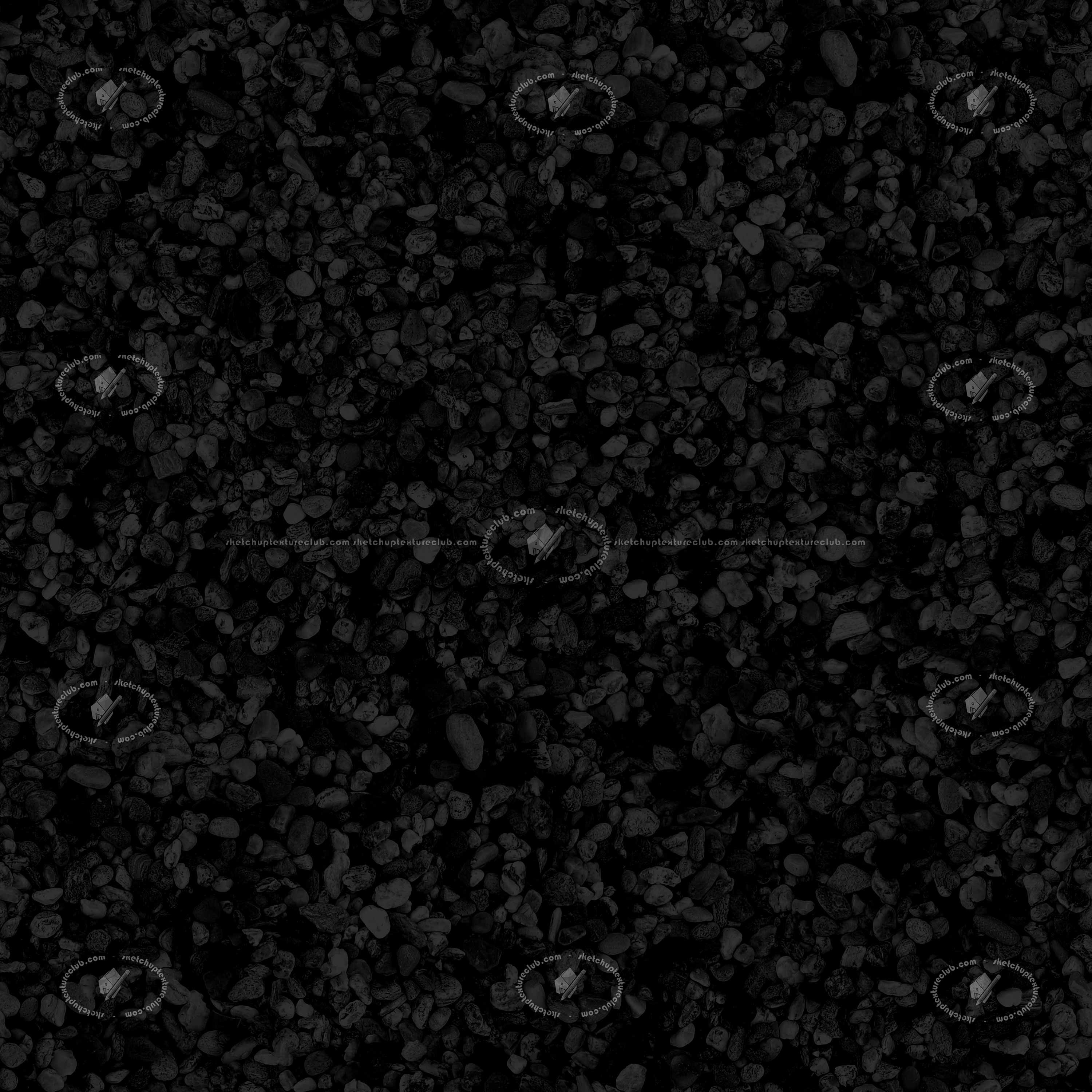 Textures   -   NATURE ELEMENTS   -   GRAVEL &amp; PEBBLES  - Mixed gravel texture seamless 21279 - Specular