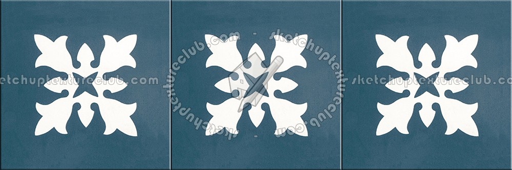 Textures   -   ARCHITECTURE   -   TILES INTERIOR   -   Cement - Encaustic   -   Encaustic  - Border traditional encaustic cement ornate tile texture seamless 13581 (seamless)