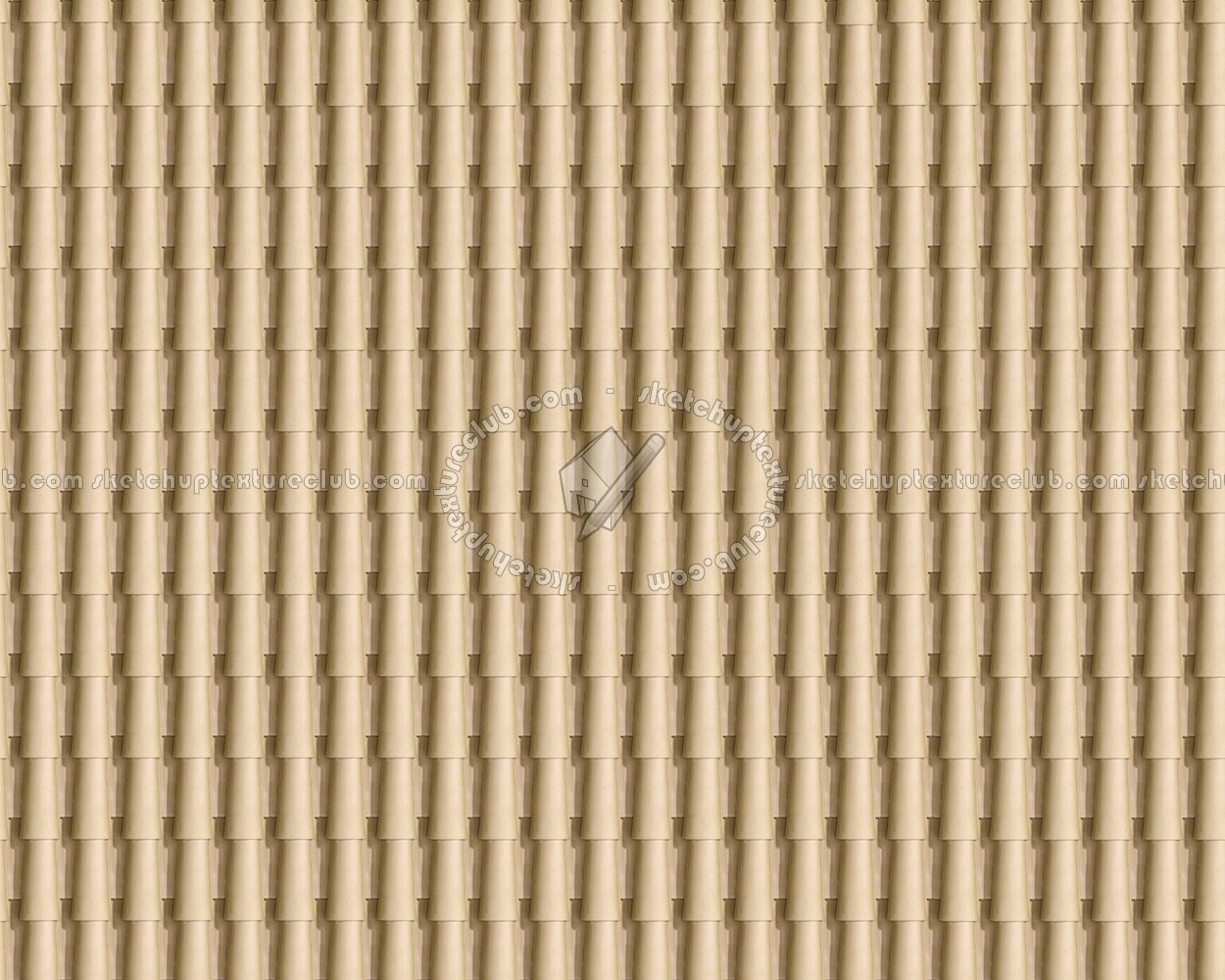 Textures   -   ARCHITECTURE   -   ROOFINGS   -   Clay roofs  - Terracotta roof tile texture seamless 03488 (seamless)