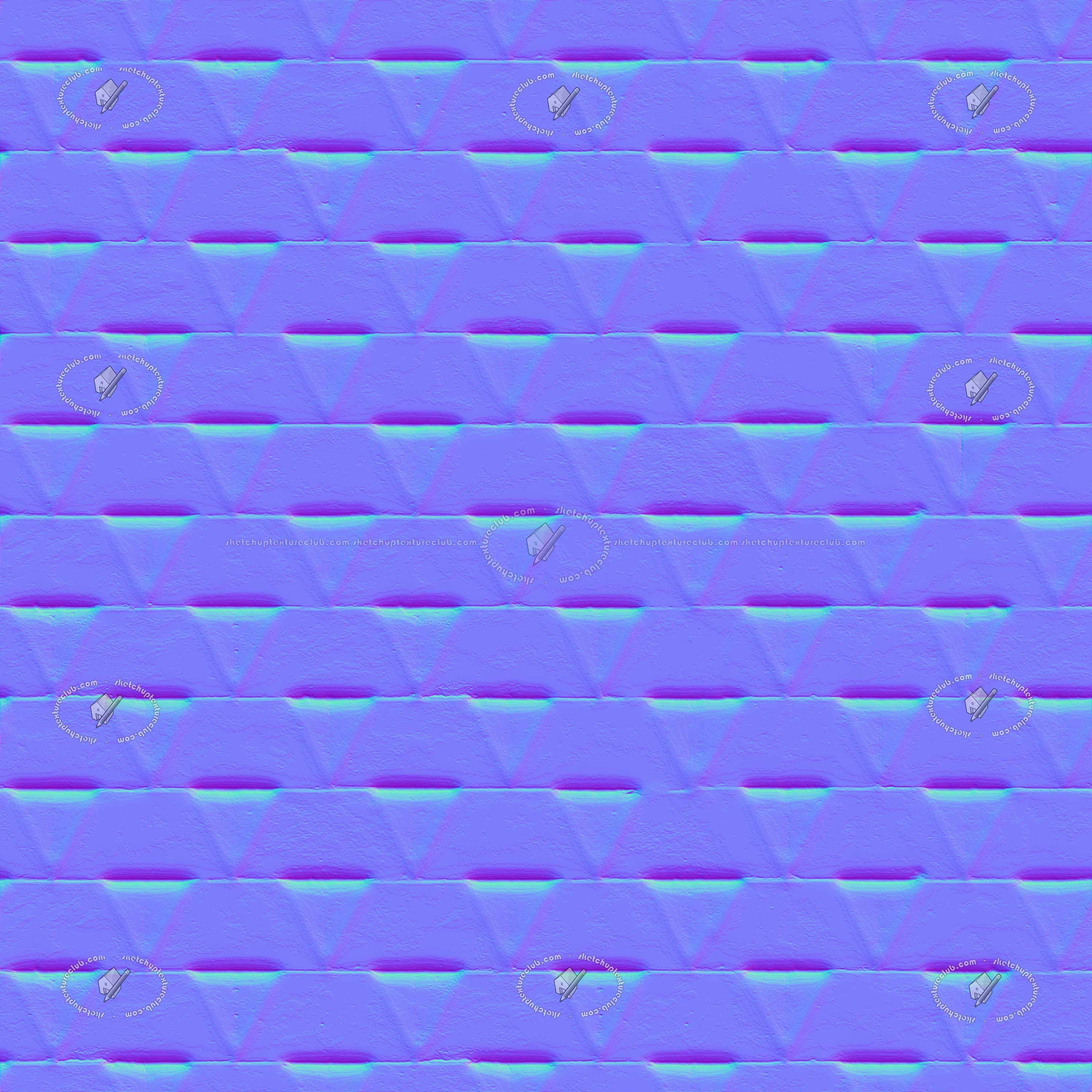 Textures   -   ARCHITECTURE   -   CONCRETE   -   Plates   -   Clean  - Concrete block wall texture seamless 21184 - Normal