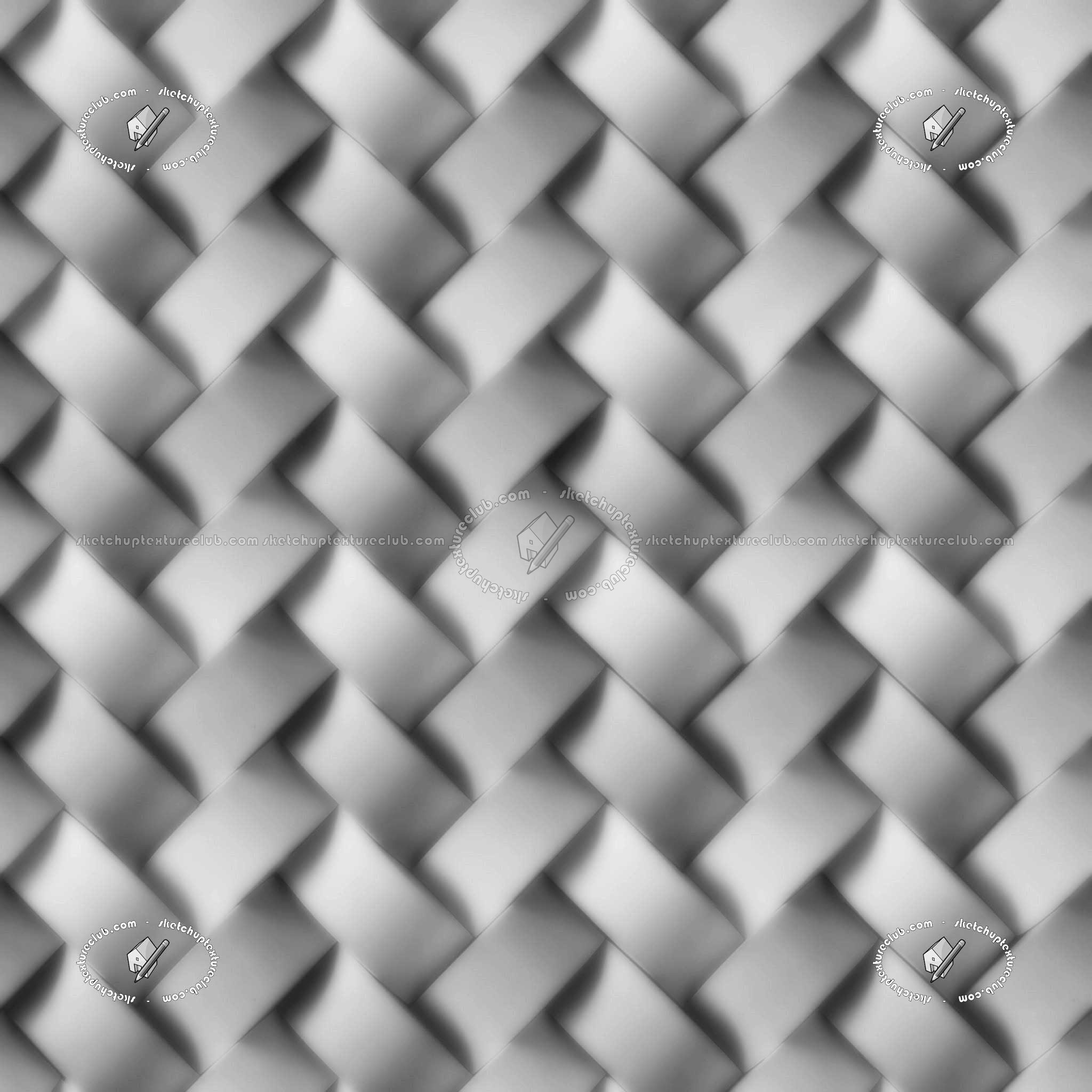 Textures   -   ARCHITECTURE   -   TILES INTERIOR   -   Mosaico   -   Mixed format  - Herringbone mosaic tile texture seamless 20987 - Displacement