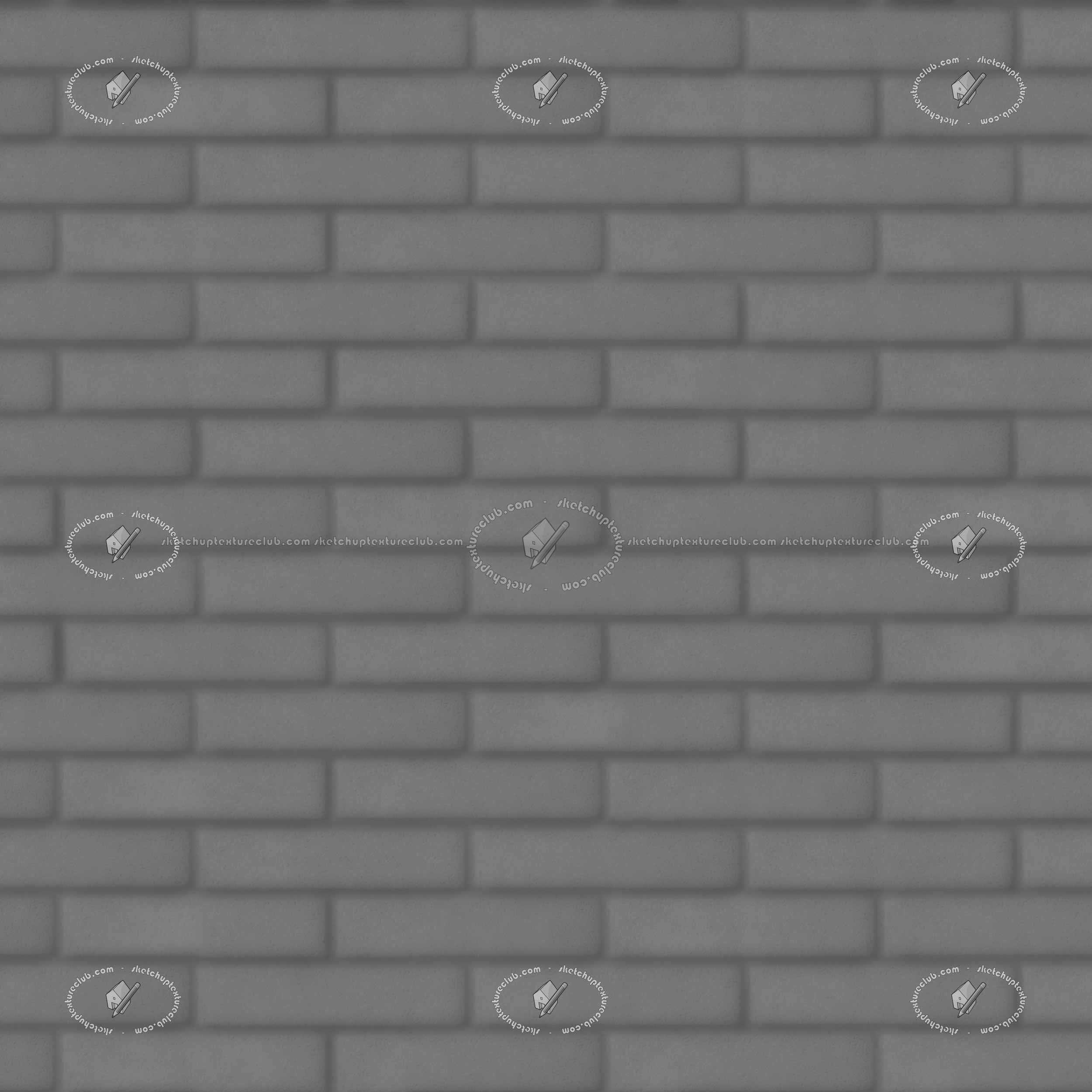 Textures   -   ARCHITECTURE   -   CONCRETE   -   Plates   -   Clean  - Concrete brick wall texture seamless 21186 - Displacement