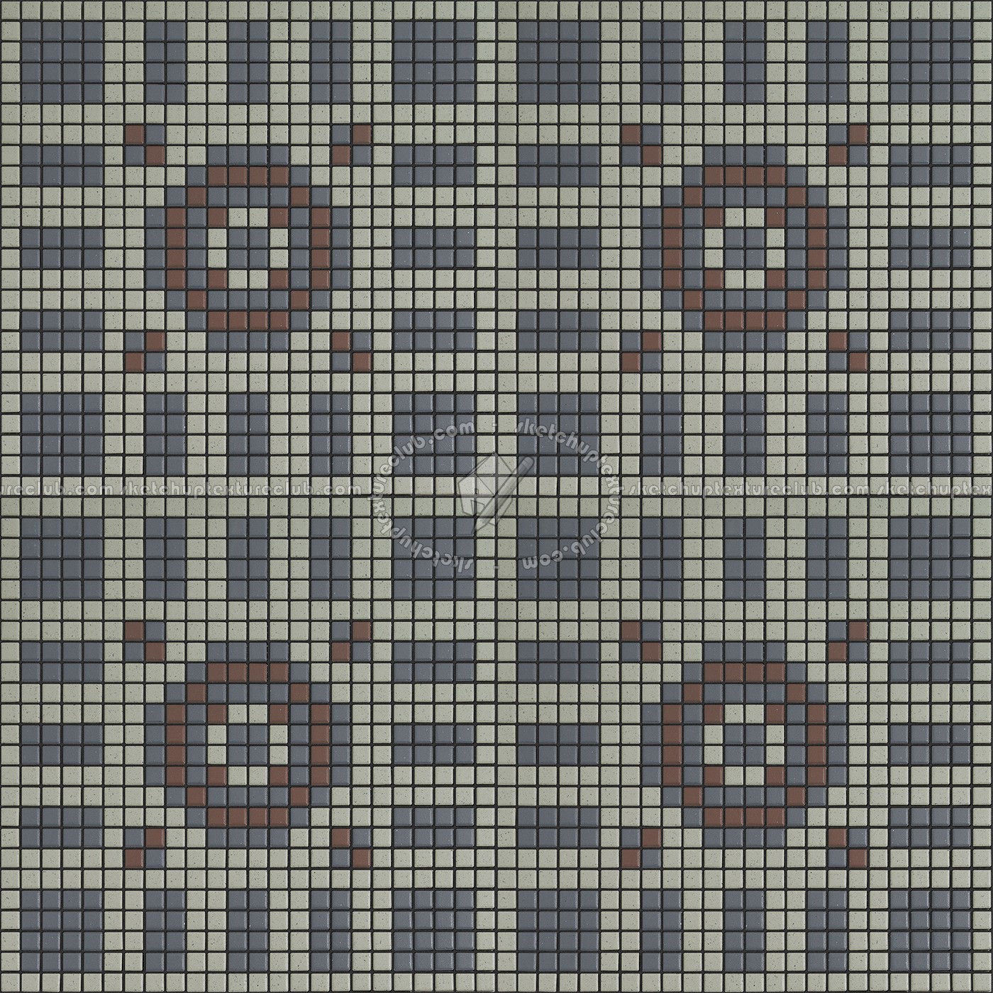 Textures   -   ARCHITECTURE   -   TILES INTERIOR   -   Mosaico   -   Classic format   -   Patterned  - Mosaico patterned tiles texture seamless 15177 (seamless)
