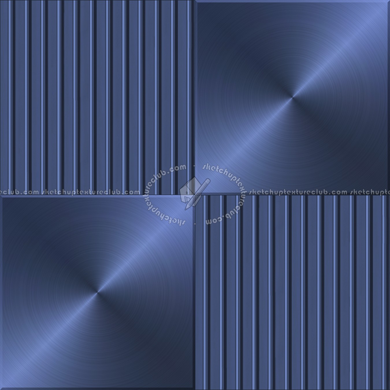 Textures   -   MATERIALS   -   METALS   -   Facades claddings  - Blue metal facade cladding texture seamless 10256 (seamless)