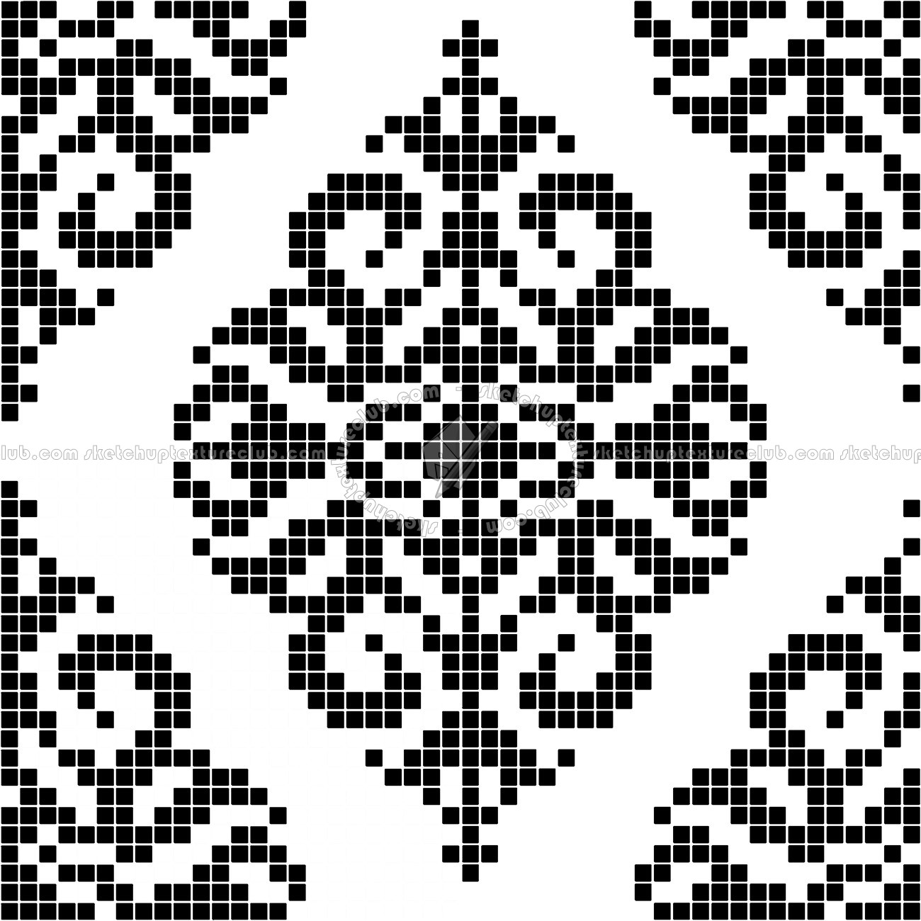 Textures   -   ARCHITECTURE   -   TILES INTERIOR   -   Mosaico   -   Classic format   -   Patterned  - Mosaico patterned tiles texture seamless 15188 - Mask