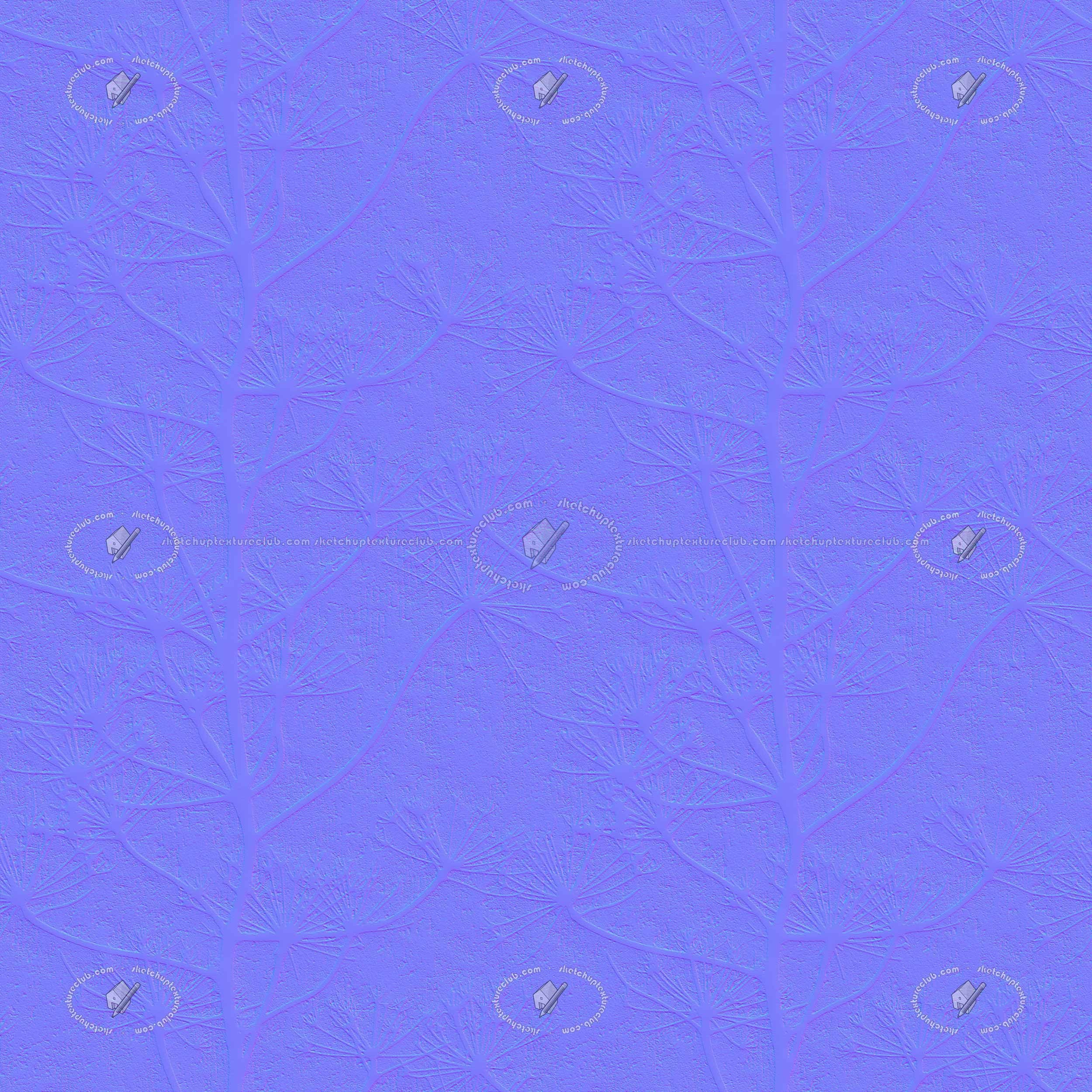 Textures   -   MATERIALS   -   WALLPAPER   -   various patterns  - Vinyl wallpaper with trees texture seamless 21284 - Normal