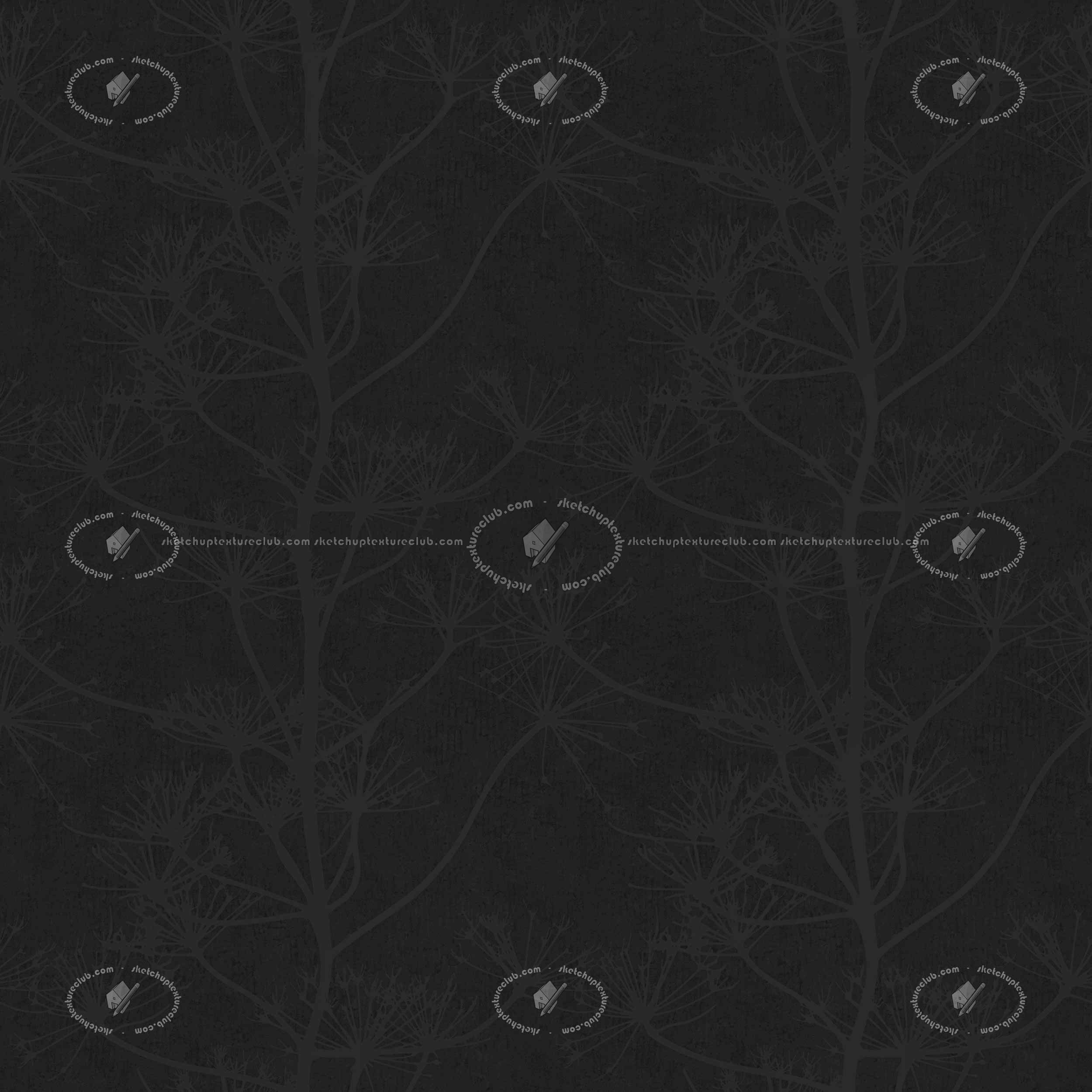 Textures   -   MATERIALS   -   WALLPAPER   -   various patterns  - Vinyl wallpaper with trees texture seamless 21284 - Specular