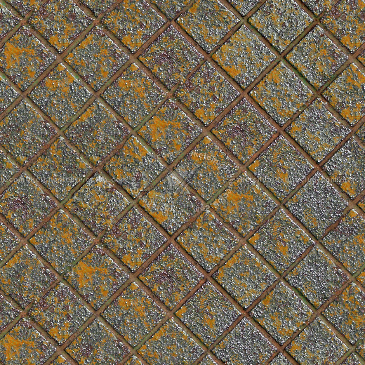 Textures   -   MATERIALS   -   METALS   -   Plates  - Iron rusty dirty metal plate texture seamless 10744 (seamless)