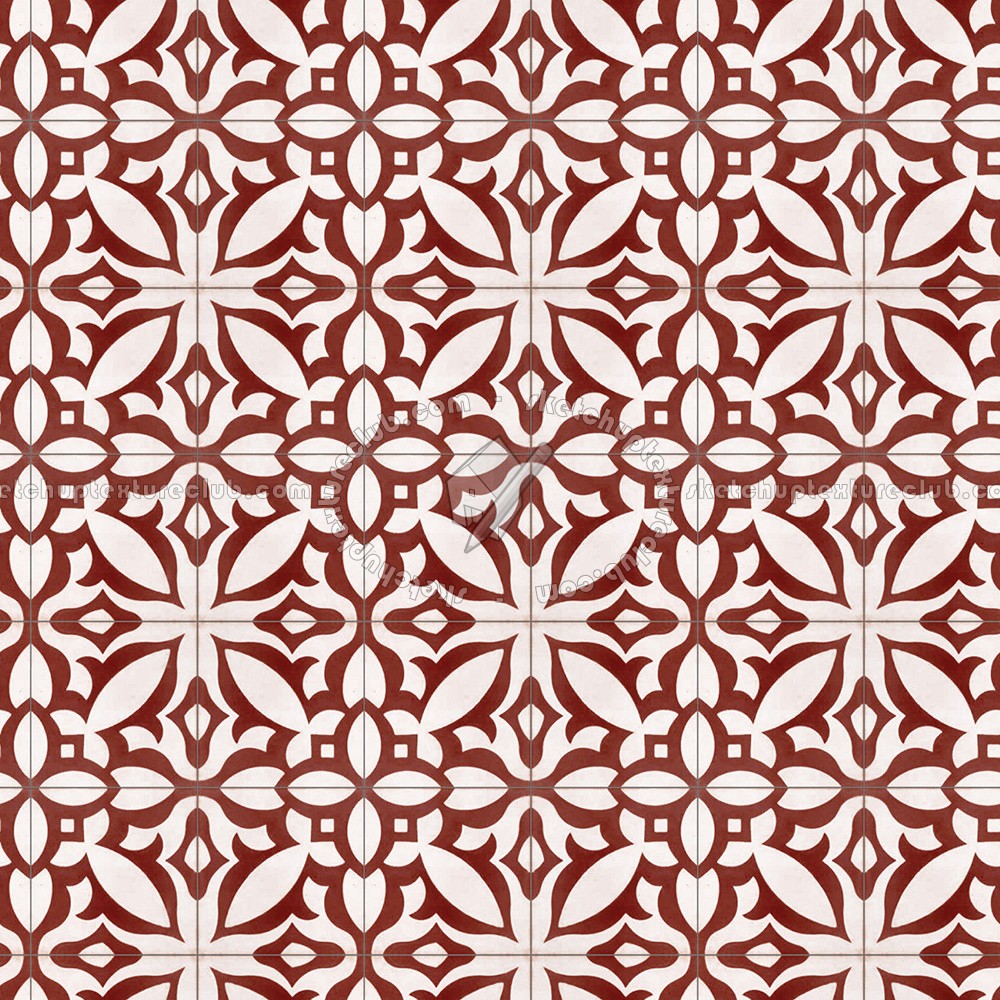 Textures   -   ARCHITECTURE   -   TILES INTERIOR   -   Cement - Encaustic   -   Encaustic  - Traditional encaustic cement ornate tile texture seamless 13609 (seamless)