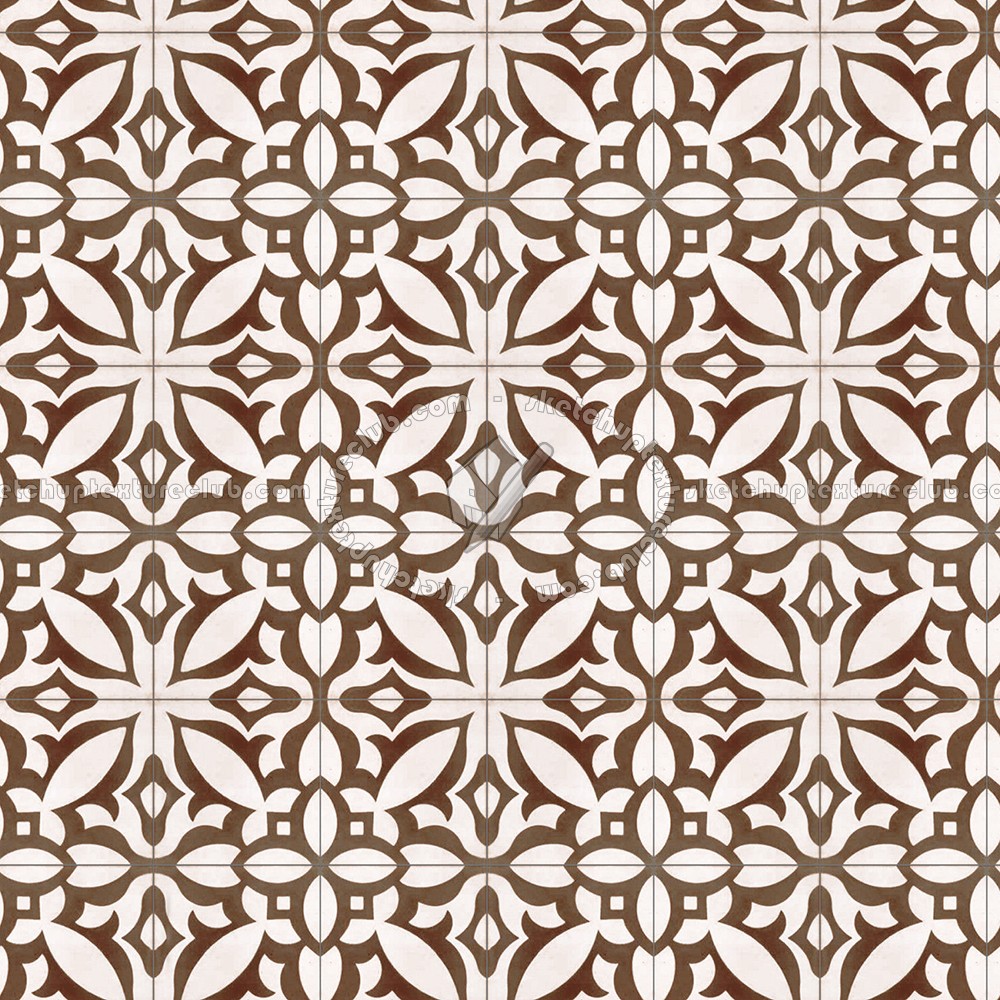 Textures   -   ARCHITECTURE   -   TILES INTERIOR   -   Cement - Encaustic   -   Encaustic  - Traditional encaustic cement ornate tile texture seamless 13610 (seamless)