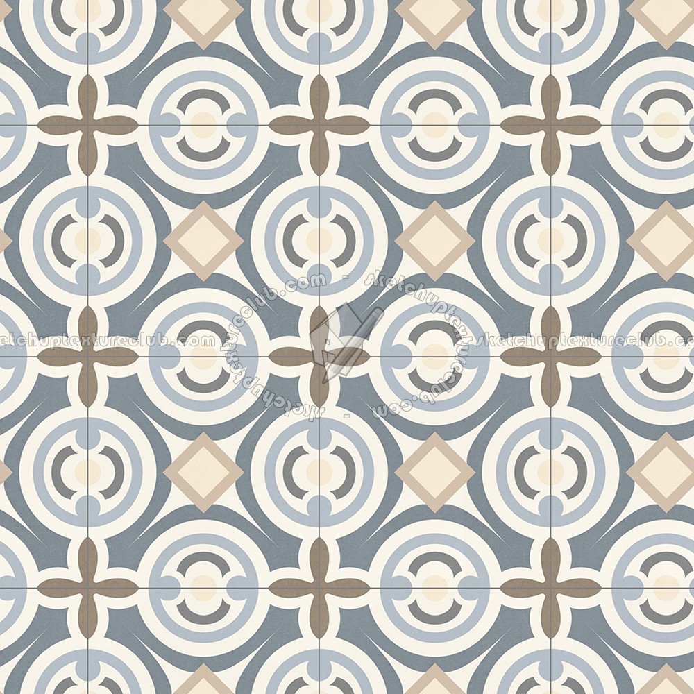 Textures   -   ARCHITECTURE   -   TILES INTERIOR   -   Cement - Encaustic   -   Encaustic  - Traditional encaustic cement ornate tile texture seamless 13613 (seamless)