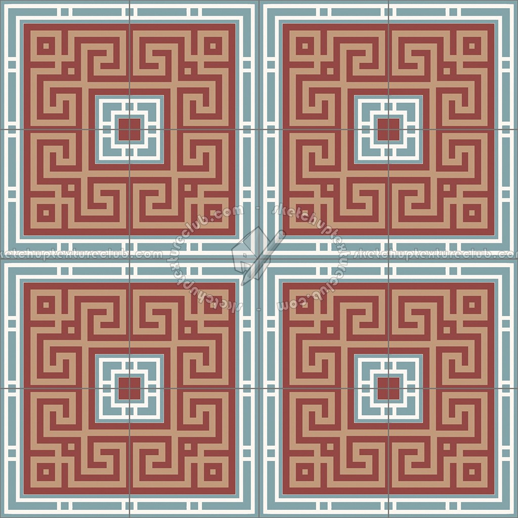 Textures   -   ARCHITECTURE   -   TILES INTERIOR   -   Cement - Encaustic   -   Victorian  - Victorian cement floor tile texture seamless 13834 (seamless)