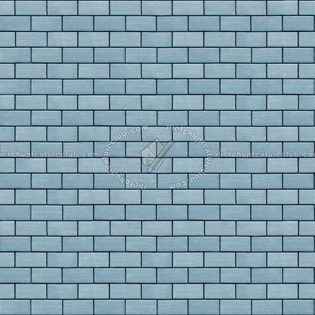 Textures   -   MATERIALS   -   METALS   -   Facades claddings  - Metal brick facade cladding texture seamless 10291 (seamless)