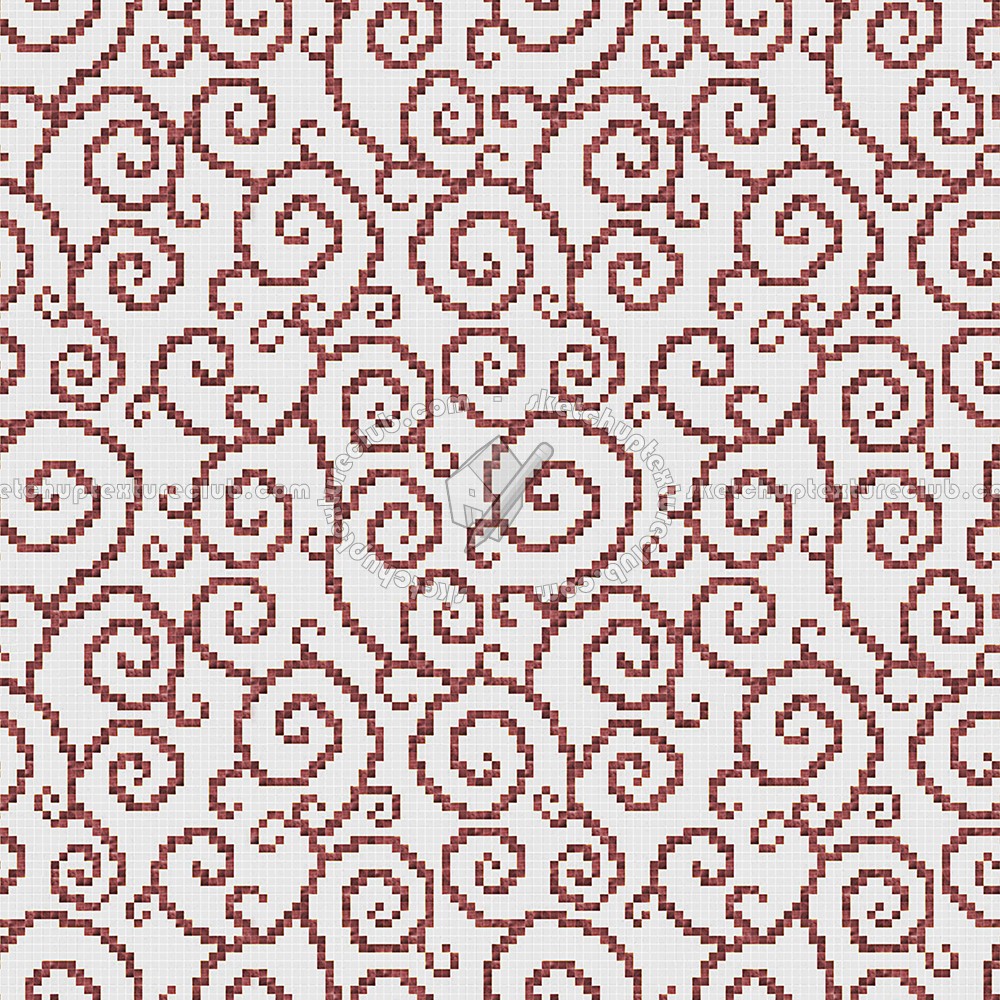 Textures   -   ARCHITECTURE   -   TILES INTERIOR   -   Mosaico   -   Classic format   -   Patterned  - Mosaico patterned tiles texture seamless 15224 (seamless)