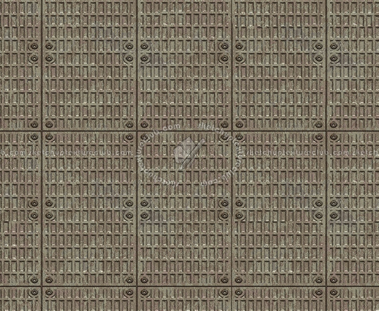 Textures   -   MATERIALS   -   METALS   -   Plates  - Industrial iron metal plate texture seamless 10778 (seamless)