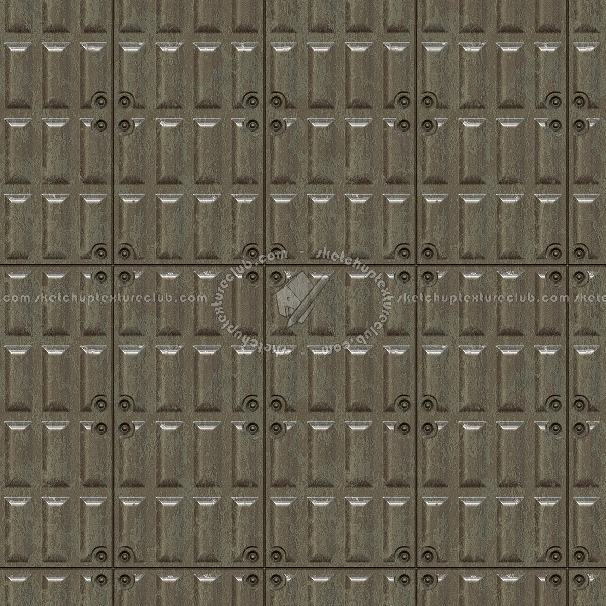 Textures   -   MATERIALS   -   METALS   -   Plates  - Industrial iron metal plate texture seamless 10780 (seamless)