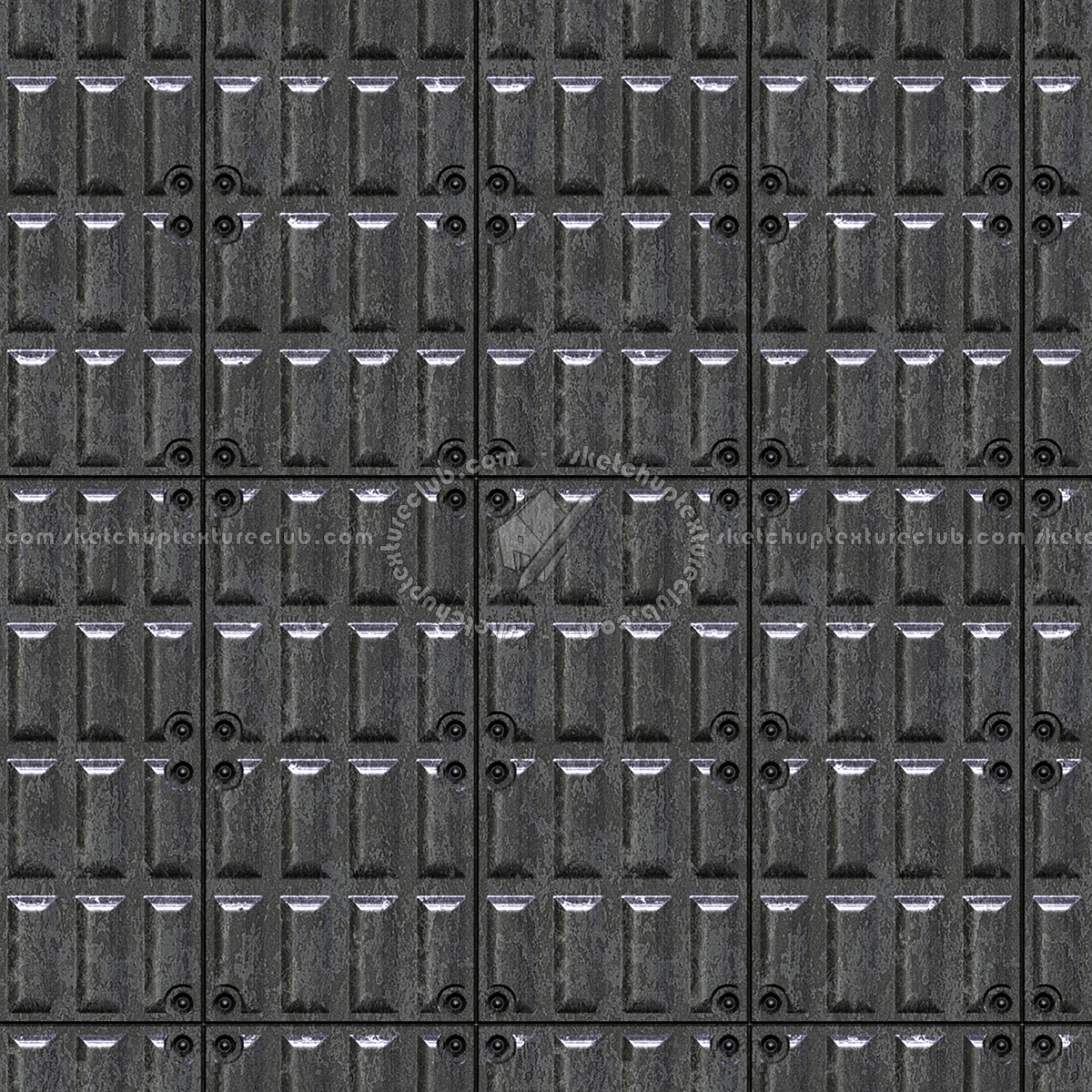 Textures   -   MATERIALS   -   METALS   -   Plates  - Industrial steel metal plate texture seamless 10782 (seamless)