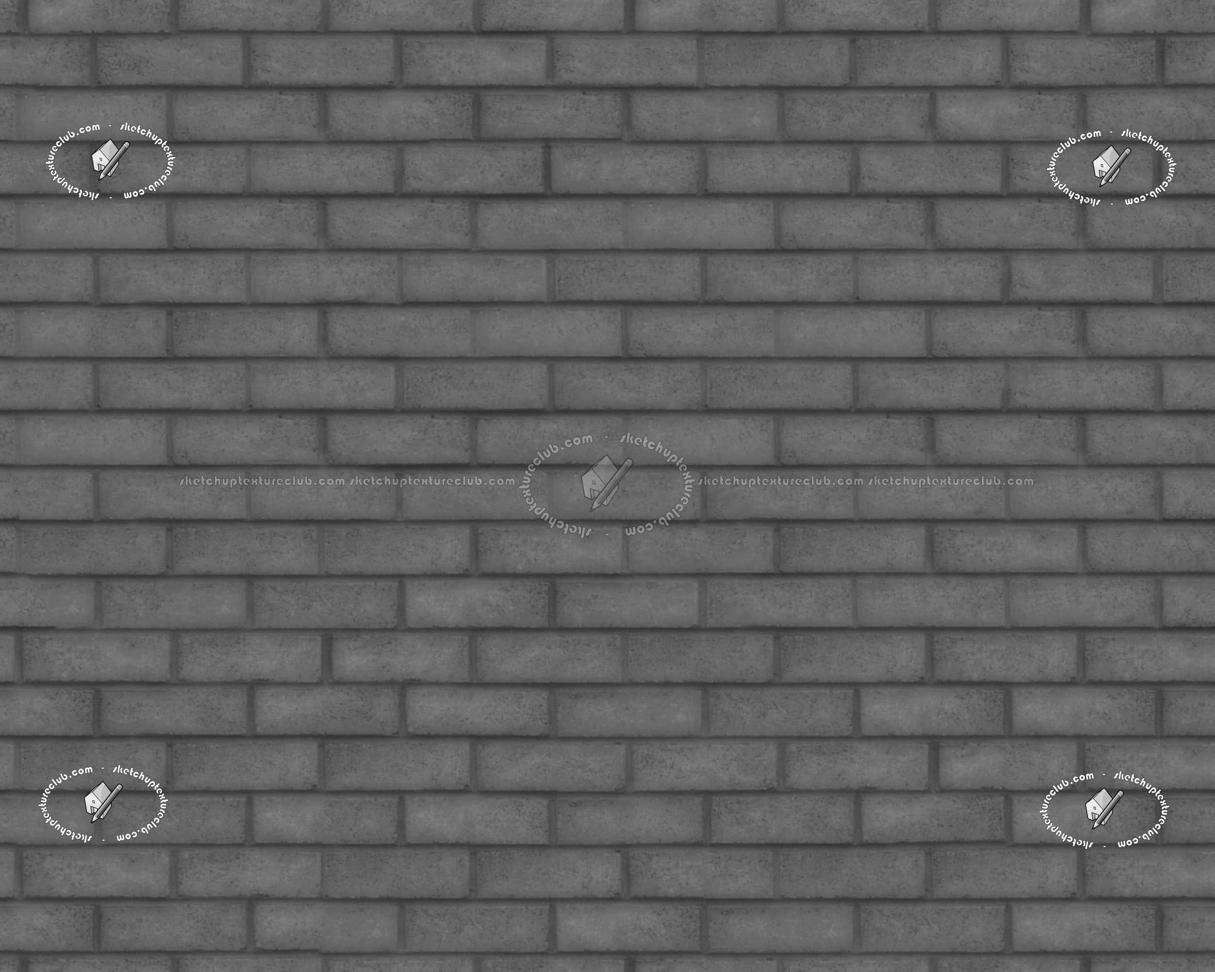 Textures   -   ARCHITECTURE   -   BRICKS   -   Facing Bricks   -   Rustic  - England rustic facing bricks texture seamless 20867 - Displacement