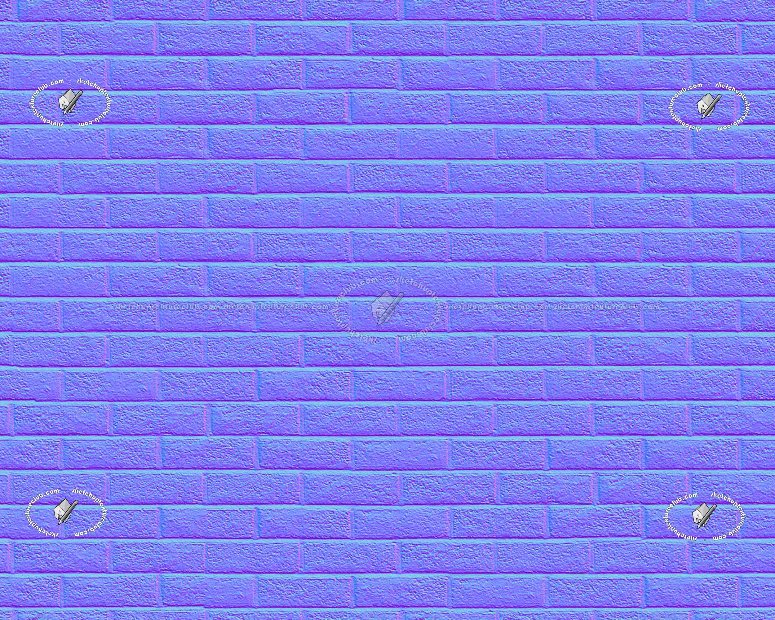 Textures   -   ARCHITECTURE   -   BRICKS   -   Facing Bricks   -   Rustic  - England rustic facing bricks texture seamless 20867 - Normal